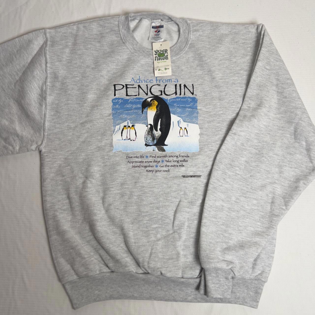 Jerzees NWT Advice from a Penguin Graphic Sweatshirt Adult S Size US L / EU 52-54 / 3 - 1 Thumbnail