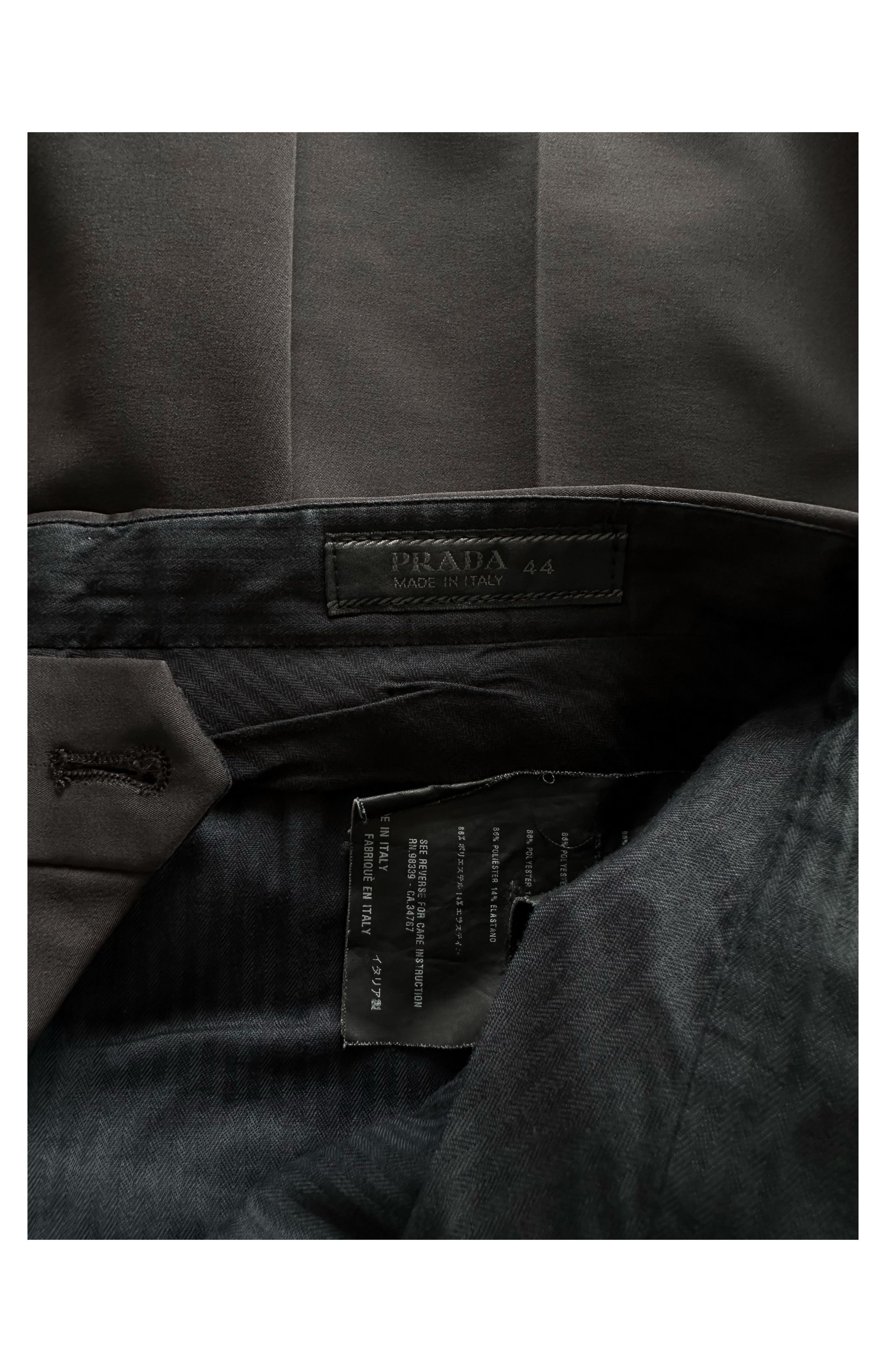 Prada Black Technical Trouser | EU44 (US28-29) Size US 28 / EU 44 - 4 Thumbnail