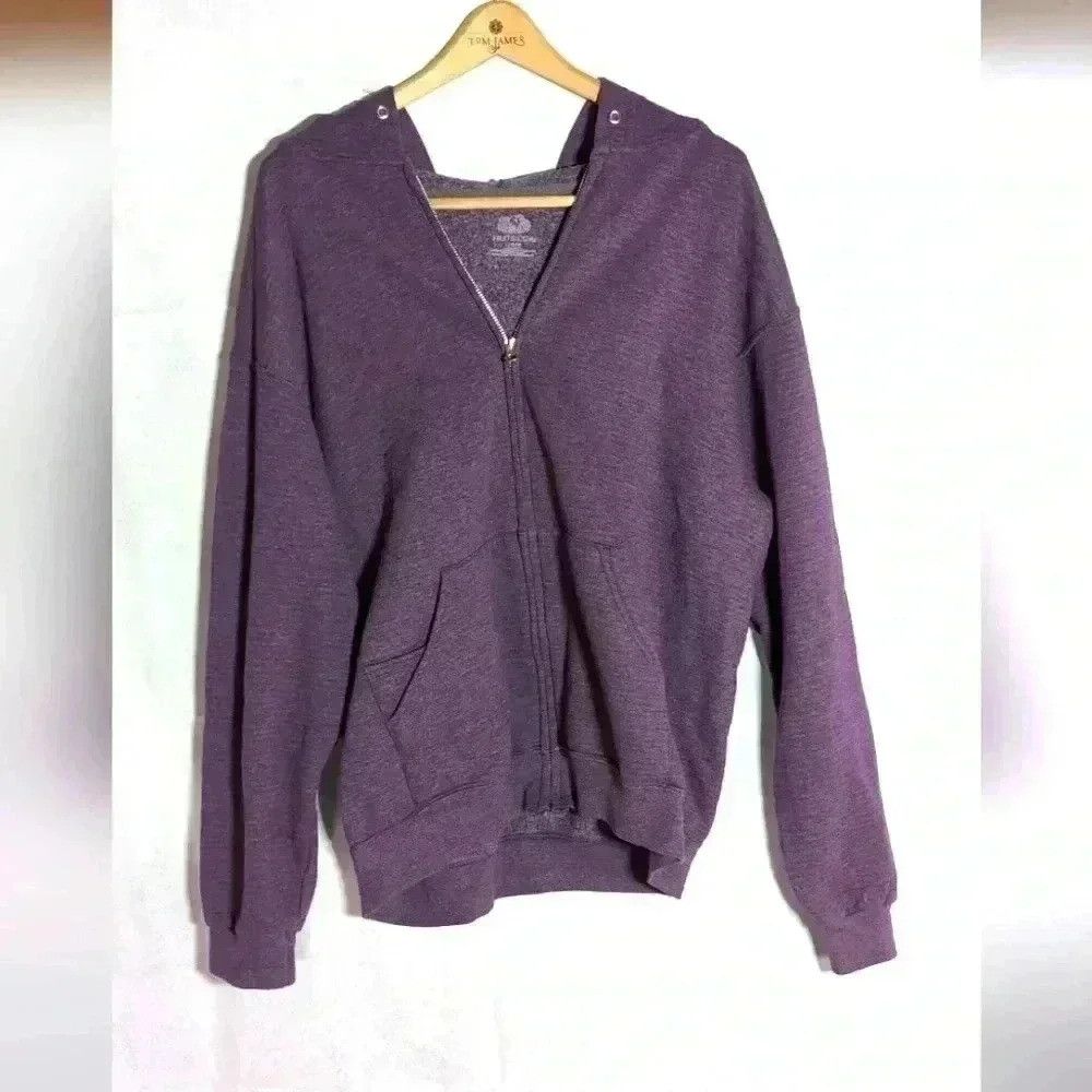 Fruit Of The Loom Fruit of the Loom Purple hoodie. Ladies sz L Size L / US 10 / IT 46 - 1 Thumbnail