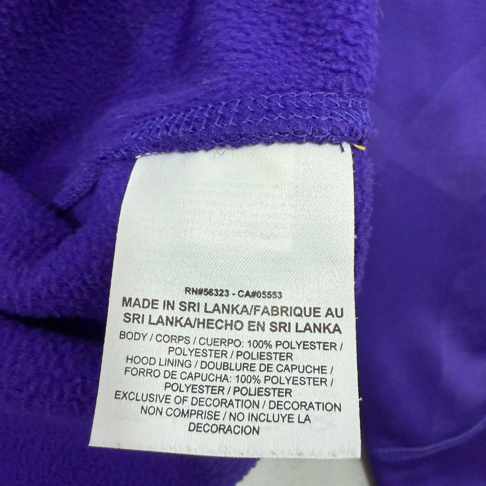 Nike Nike Minnesota Vikings Full Zip Hoodie 2XL Purple Yellow Size US XXL / EU 58 / 5 - 6 Thumbnail