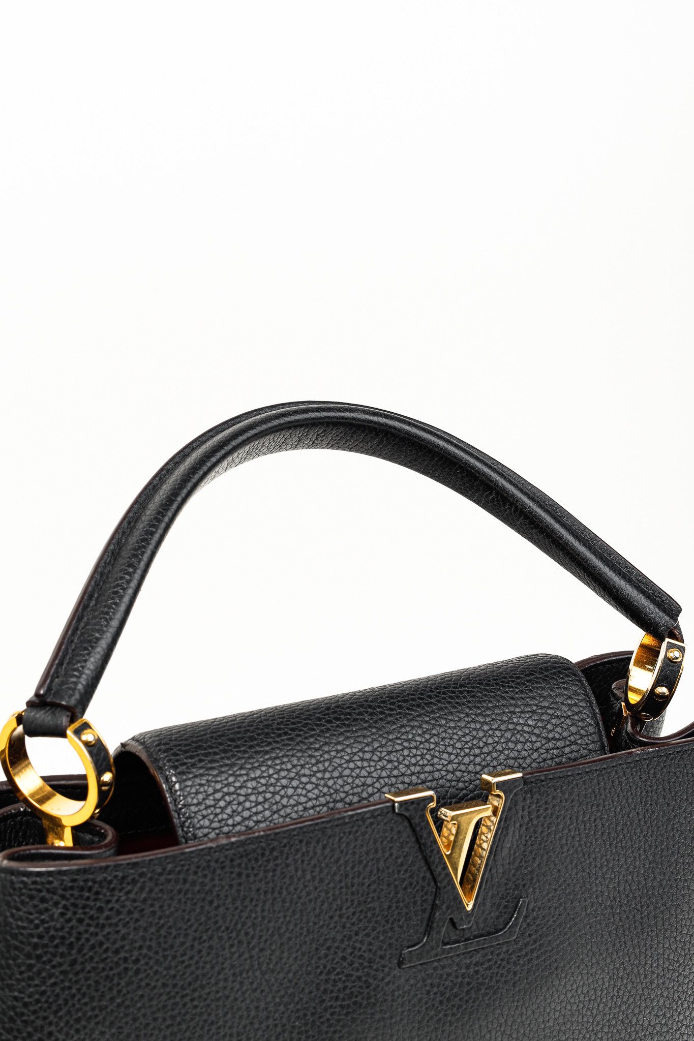 Louis Vuitton Louis Vuitton Capucines MM Taurillon Leather Satchel Size ONE SIZE - 9 Thumbnail