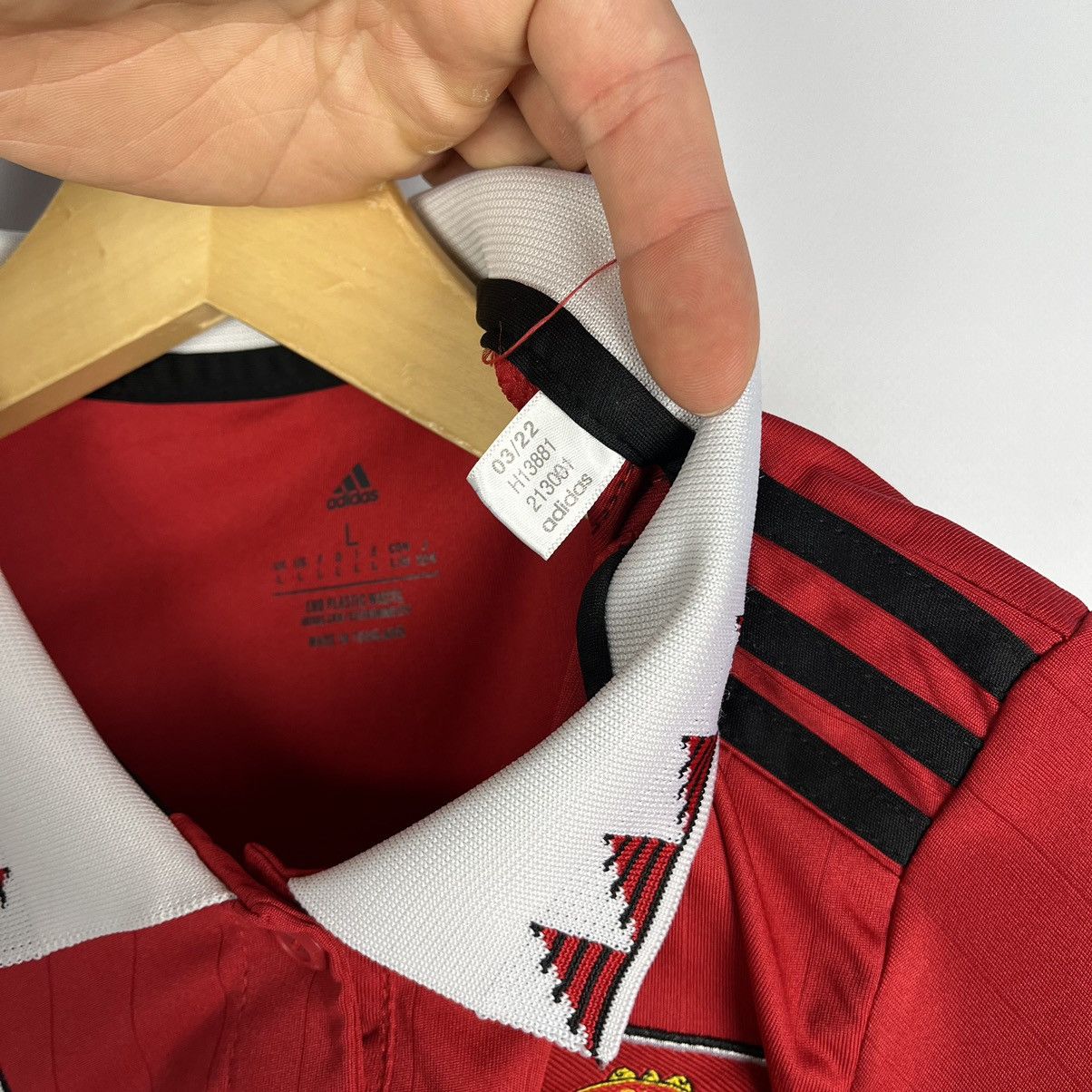 Adidas Adidas Manchester United 22/23 Soccer Jersey Polo Home Kit Size L / US 10 / IT 46 - 9 Thumbnail