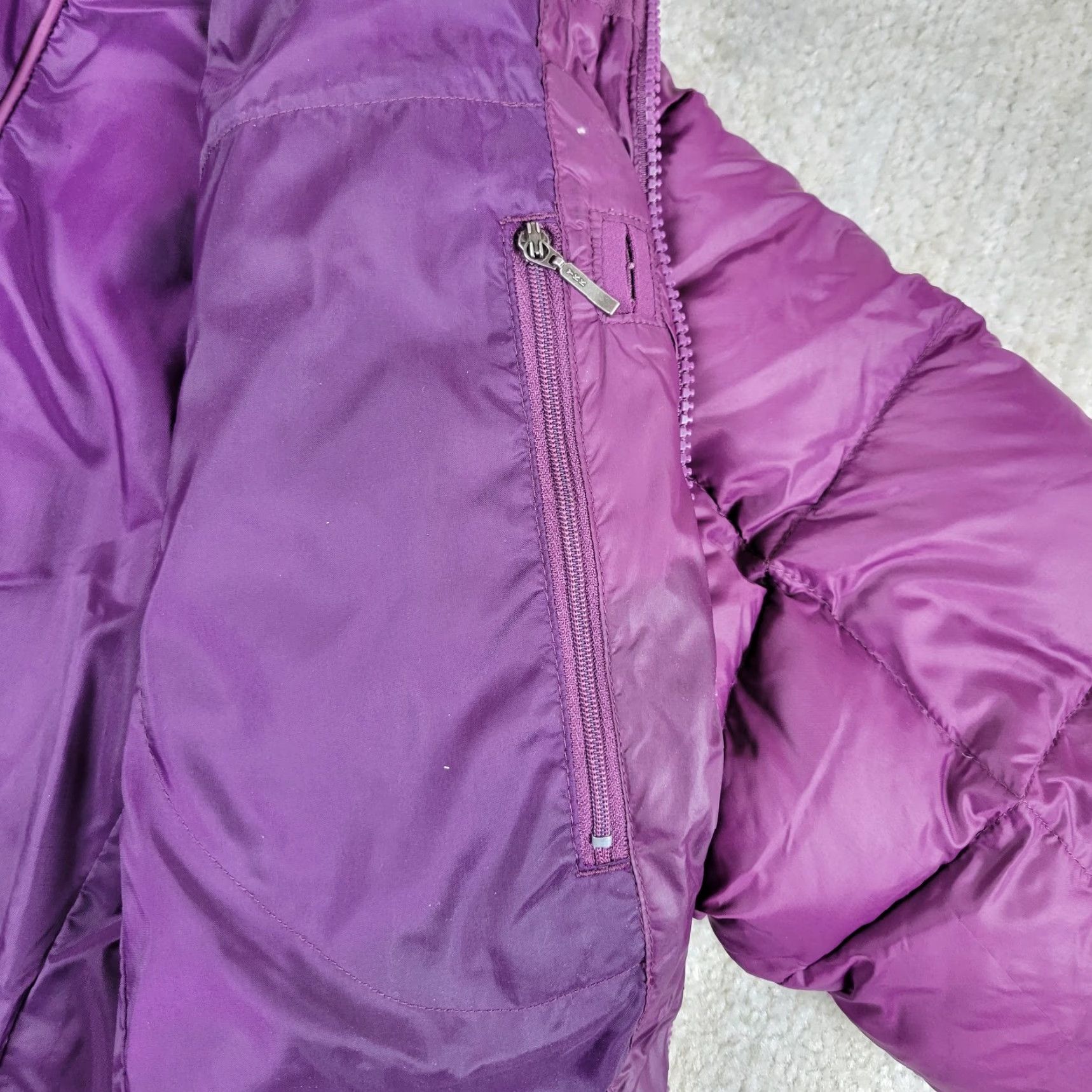 The North Face The North Face Down Puffer Jacket Women M Purple Full Zip Hooded Quilted Snow Jacket Size M / US 6-8 / IT 42-44 - 7 Thumbnail