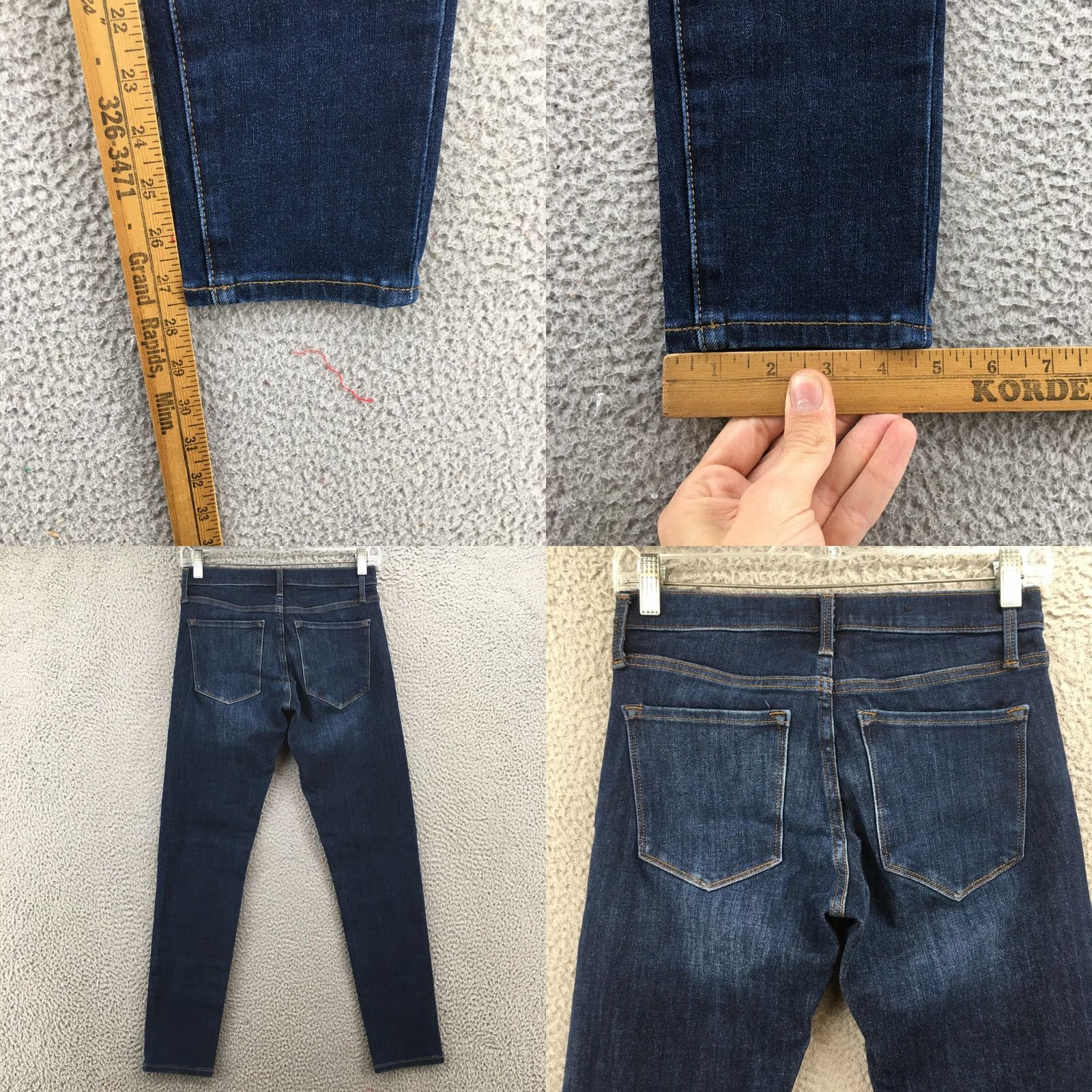 Banana Republic Banana Republic Jeans Womens Skinny Blue Dark Wash Denim Zip 26 Regular Inseam 27.5 Size 26" / US 2 / IT 38 - 8 Thumbnail