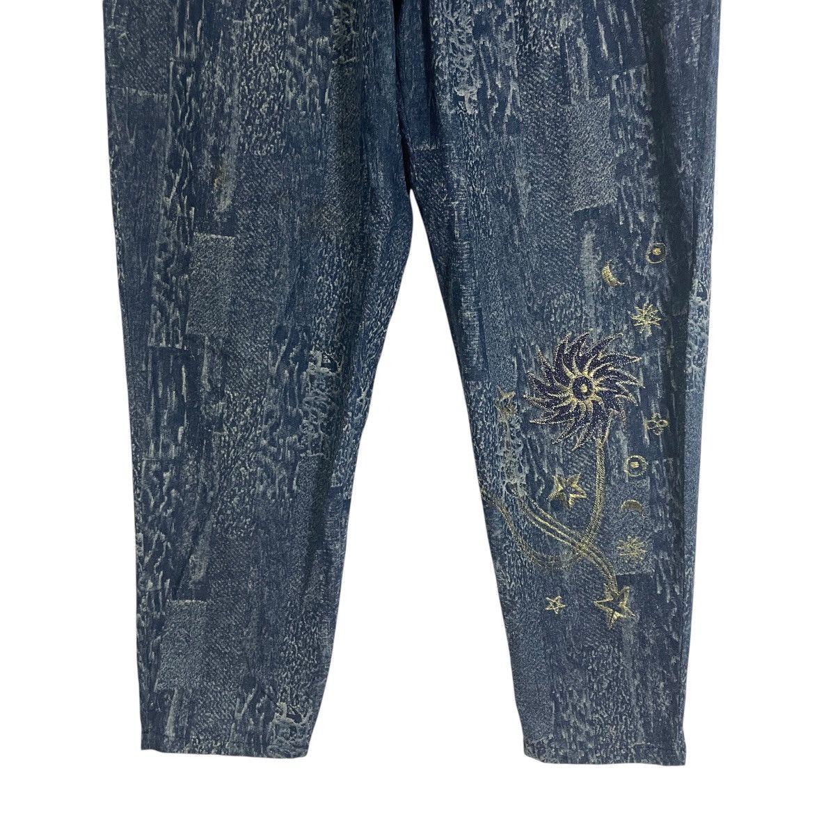 Other Vintage Japanese Designer Art Denim Sweat Pants Size US 32 / EU 48 - 4 Thumbnail