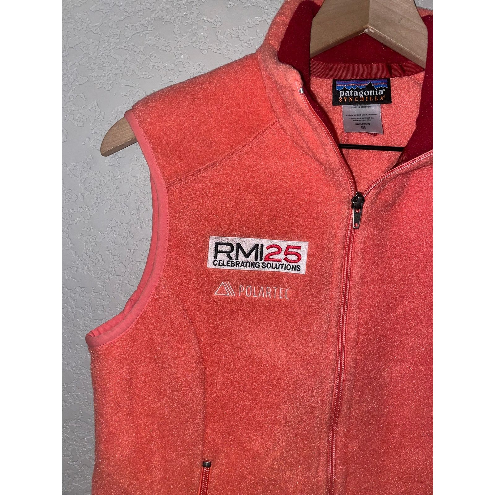 Patagonia Womens Patagonia Synchilla Pink Fleece Vest Polartec VTG M Size M / US 6-8 / IT 42-44 - 2 Thumbnail