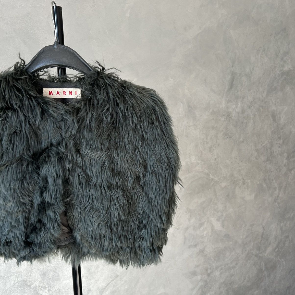 Marni Marni 100% Lama Alpaca Real Fur Shrug / Stole Size 38 Size XS / US 0-2 / IT 36-38 - 2 Thumbnail
