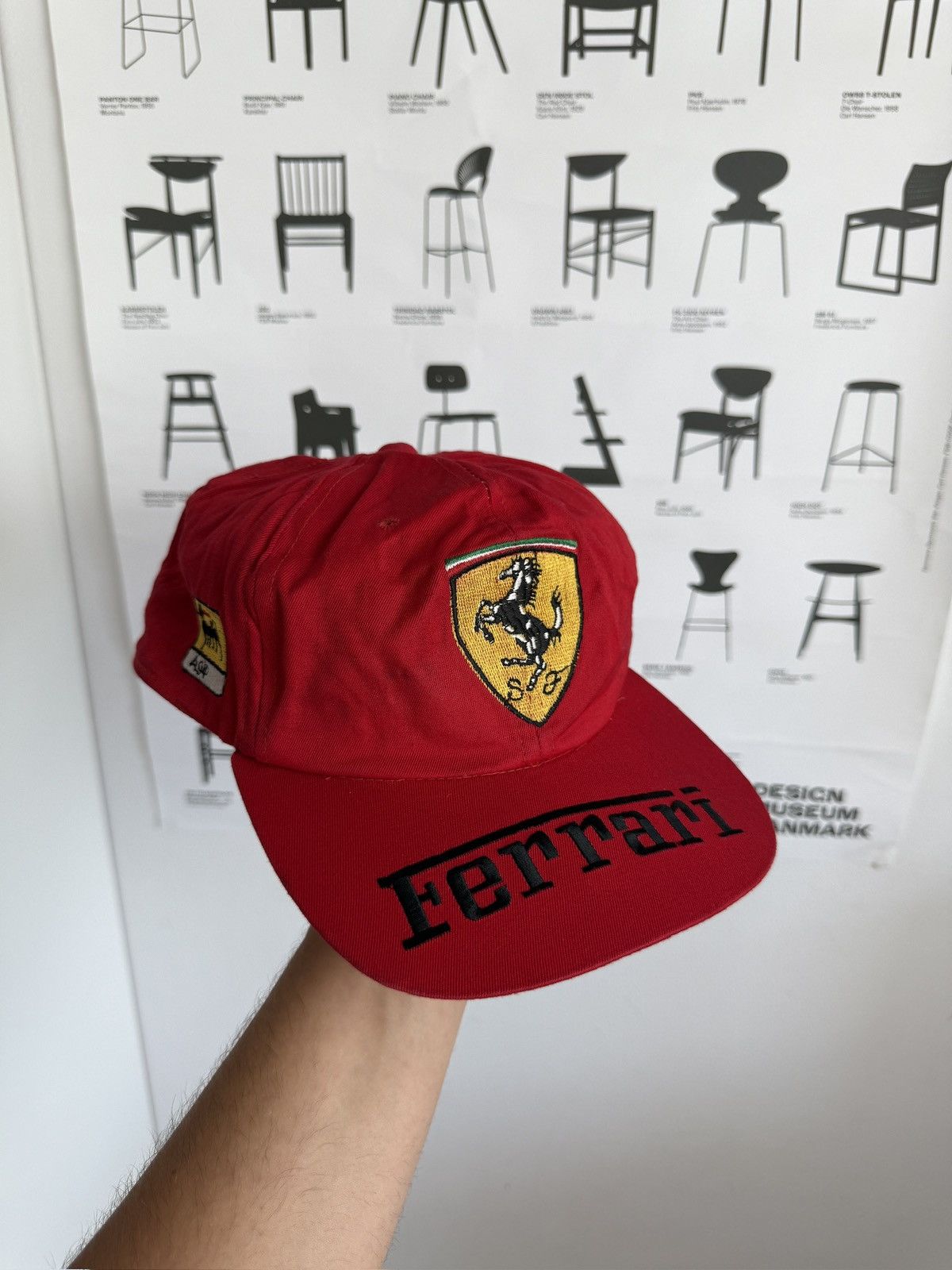 Ferrari Vintage 90s Ferrari racing big logo cap f1 nascar italy y2k Size ONE SIZE - 4 Thumbnail