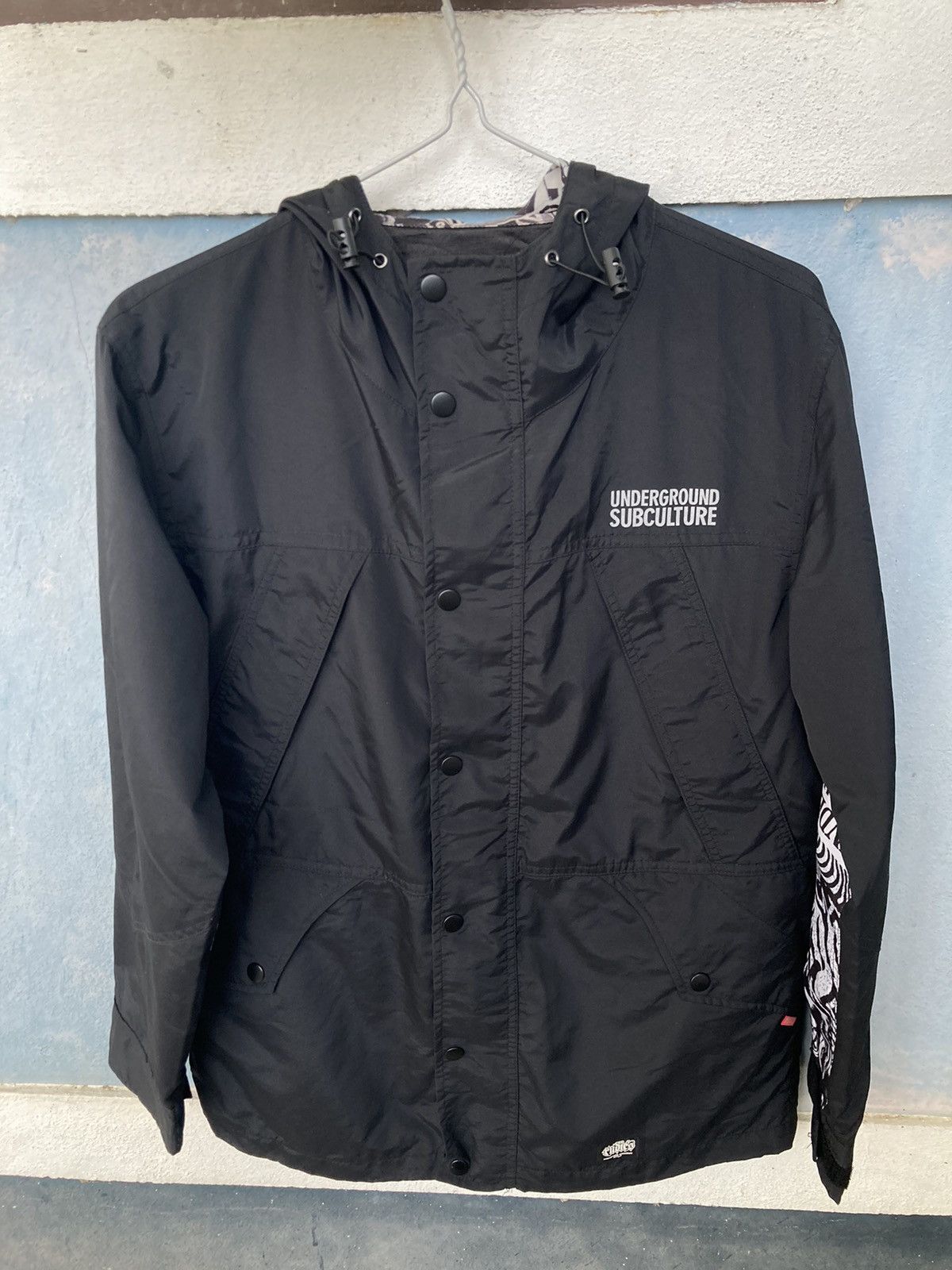 image of Rudies Hoodie Light Jacket Underground in Black, Men's (Size Medium)