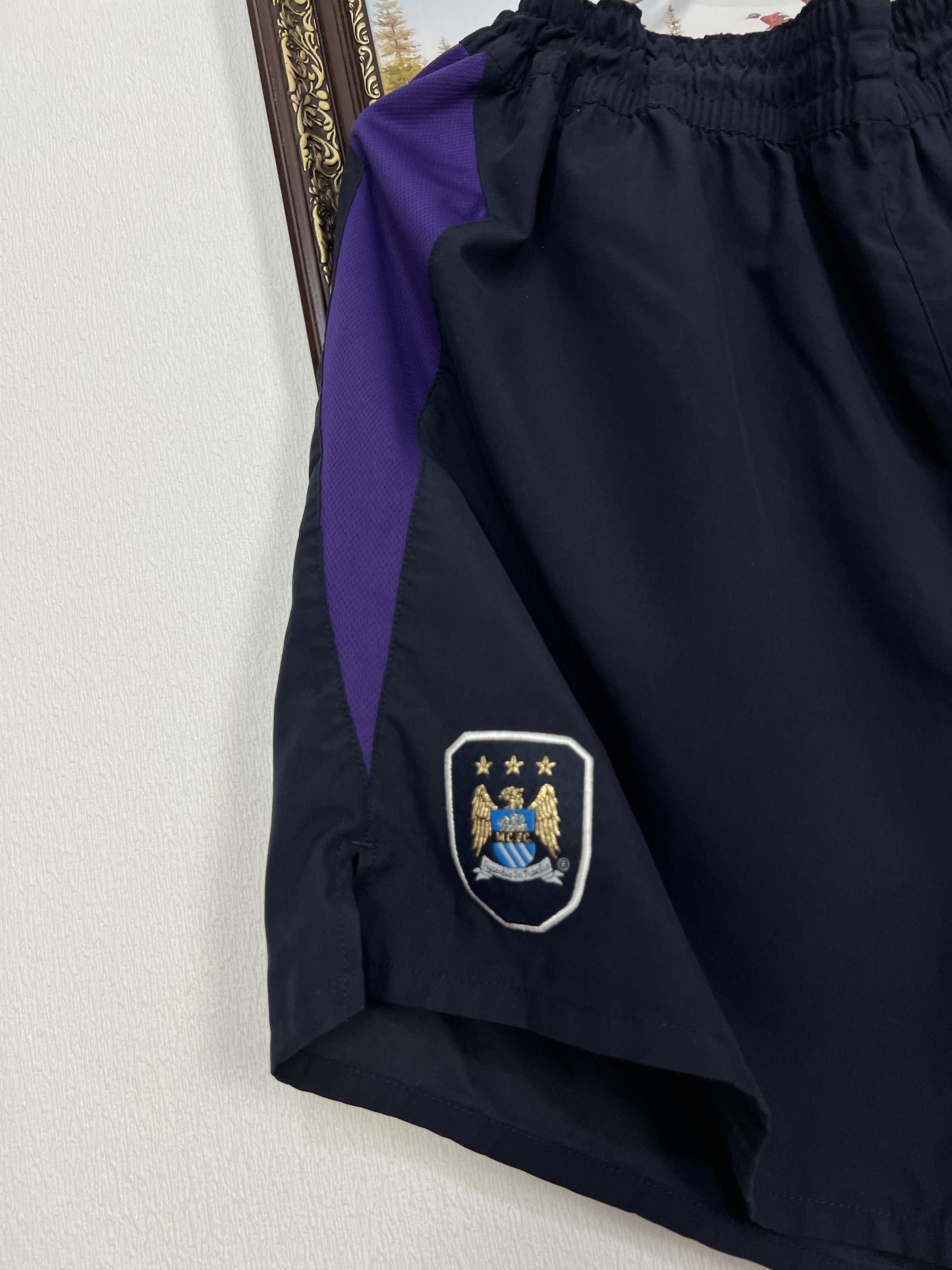 Reebok Vintage Manchester City Football Shorts Soccer Athletic Size US 36 / EU 52 - 3 Thumbnail