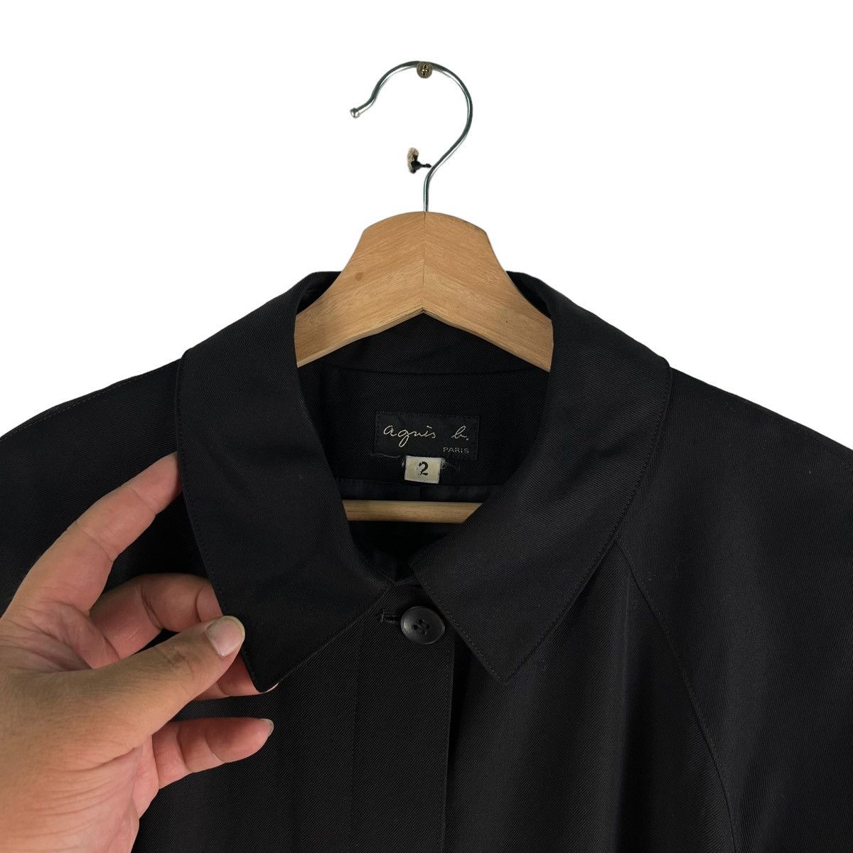 agnes b. 🔥RICH BLACK - FLY COATS LONG JACKET AGNES B. Size US M / EU 48-50 / 2 - 6 Thumbnail