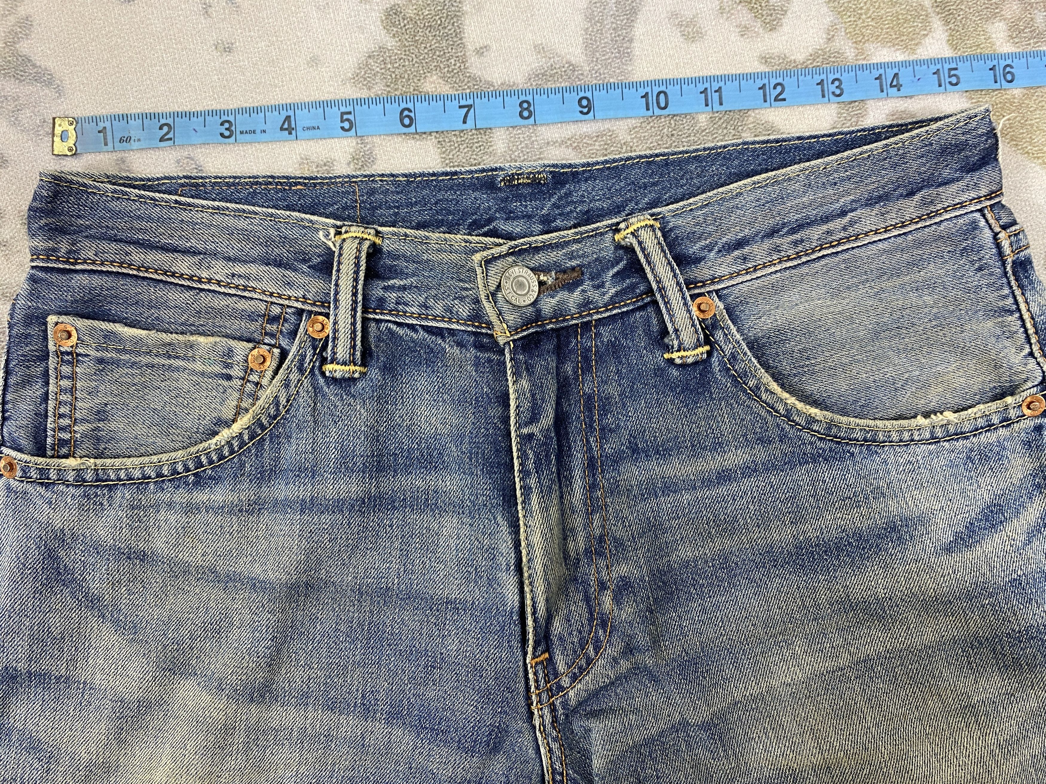 Levi's Dirty Used Blue Levi's 503 Jeans 31x29 Denim -SJ044 Size US 31 - 5 Thumbnail