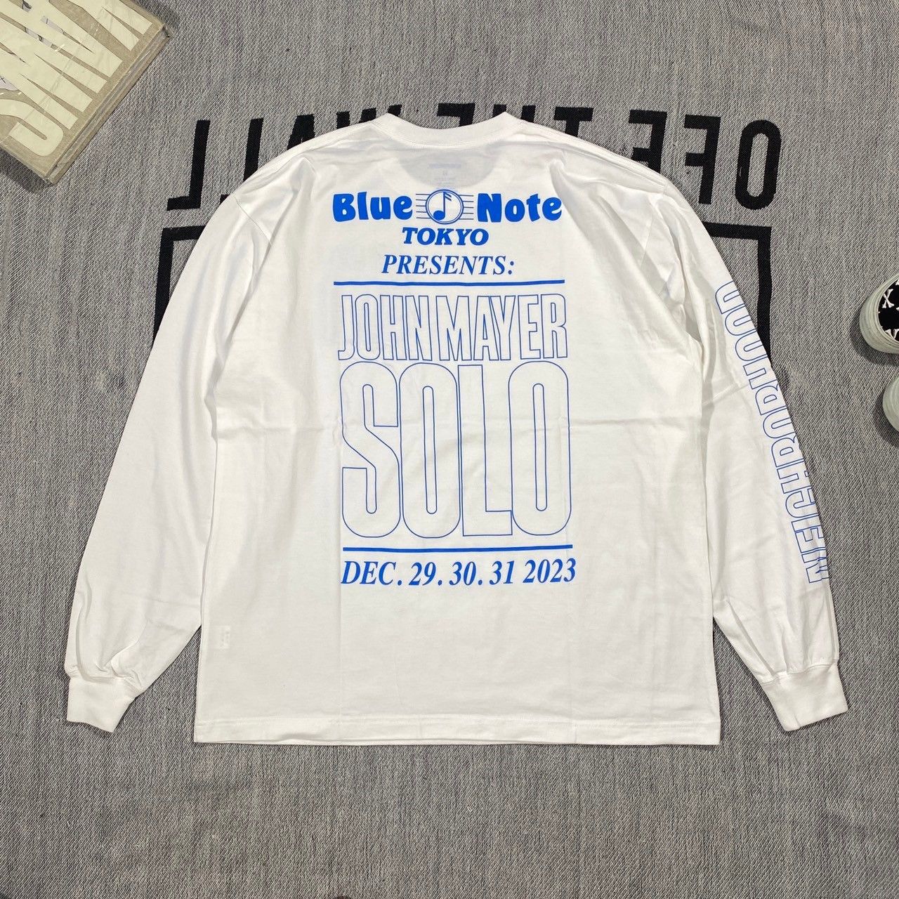 image of John Mayer Tee Long sleeve Blue Note Tokyo in White, Men's (Size Medium)