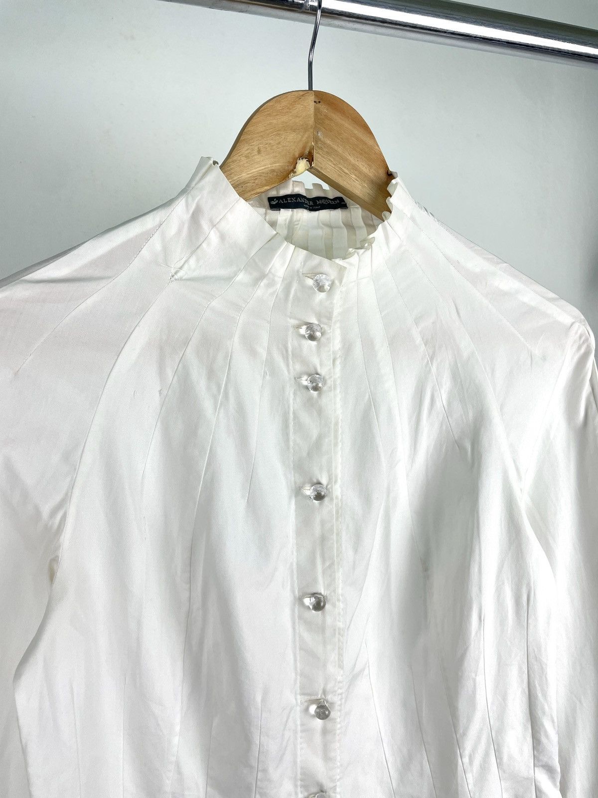 Alexander McQueen SS2004 ‘Deliverance’ Crystal Button Top Size S / US 4 / IT 40 - 3 Thumbnail