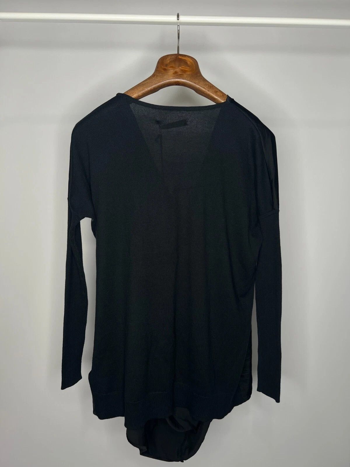 Allsaints AllSaints Shirt Womens Small Black Erma Cowl Neck Size S / US 4 / IT 40 - 9 Thumbnail
