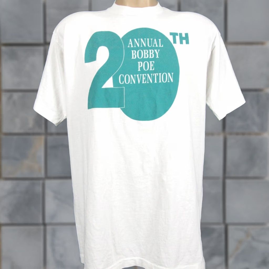 Vintage vtg 90s BOBBY POE MUSIC CONVENTION T-Shirt L Mens XL Rockabilly Single Stitch T-Shirt Size US L / EU 52-54 / 3 - 1 Thumbnail