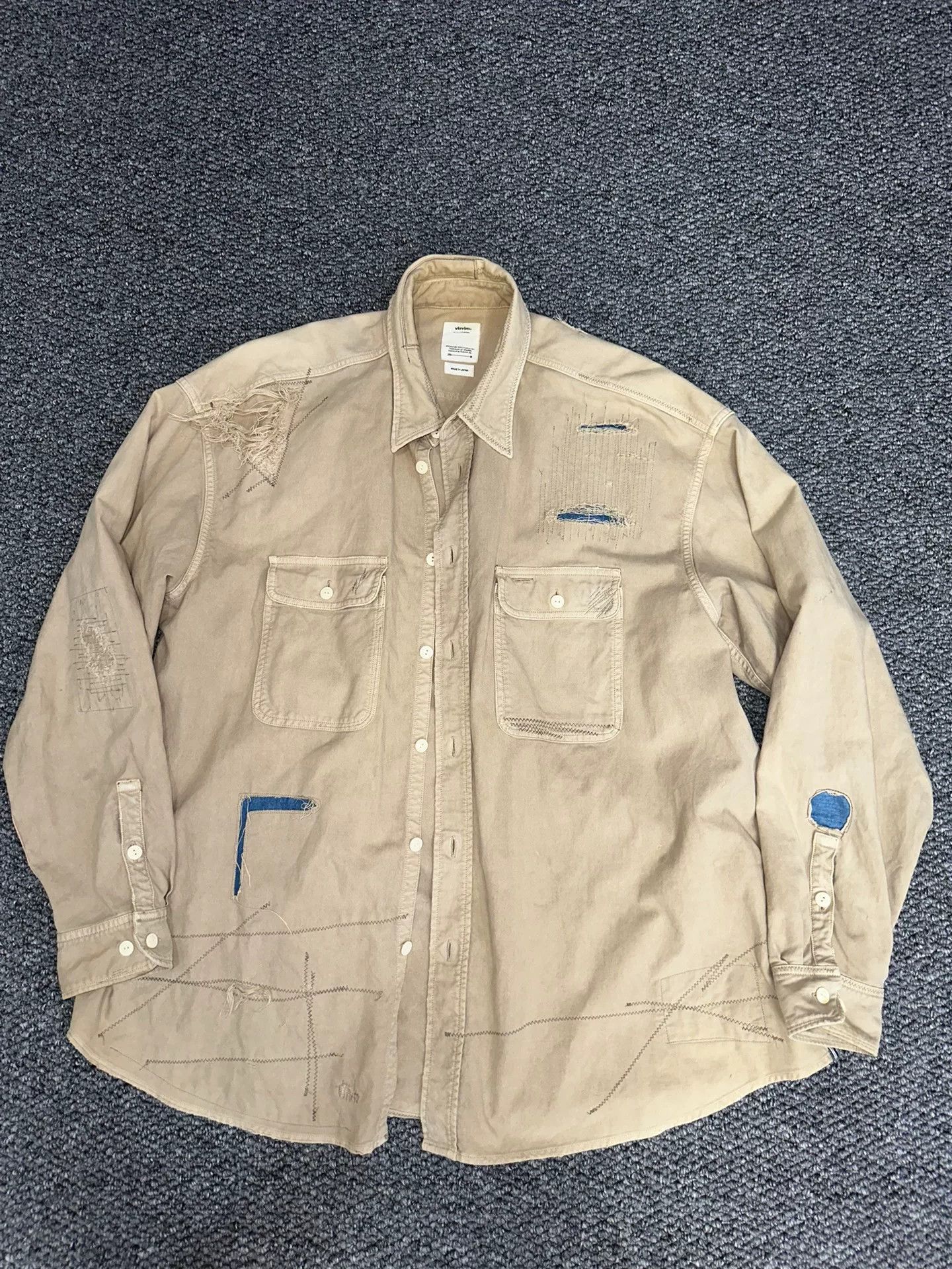 Visvim visvim grand crash soft oversized shirt Size US M / EU 48-50 / 2 - 1 Thumbnail
