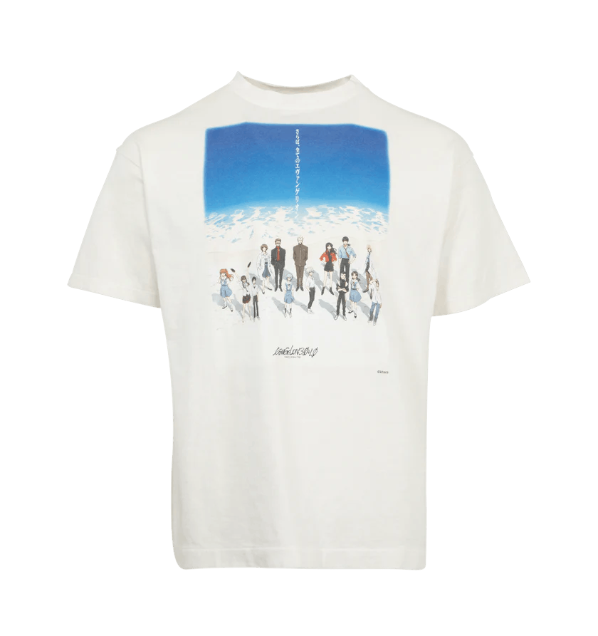 Saint Michael o1h1sh11225 Printed Tee in White/Blue Size US L / EU 52-54 / 3 - 1 Thumbnail
