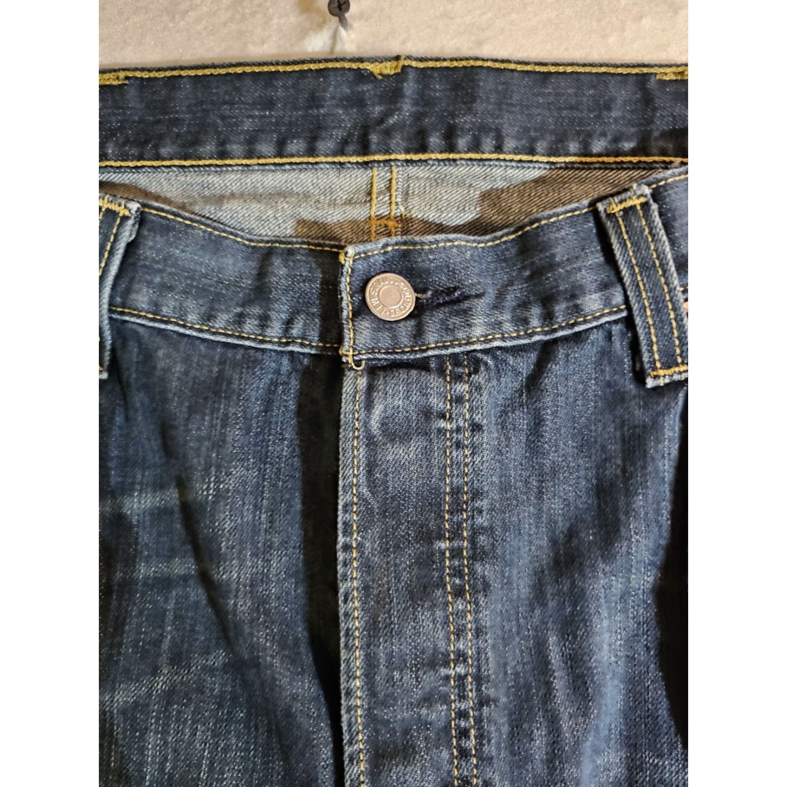 Levi's VINTAGE Levi 501 XX Button-Fly Jeans Dark Wash Denim Cotton Y2K Men 38x32 Size US 38 / EU 54 - 3 Thumbnail