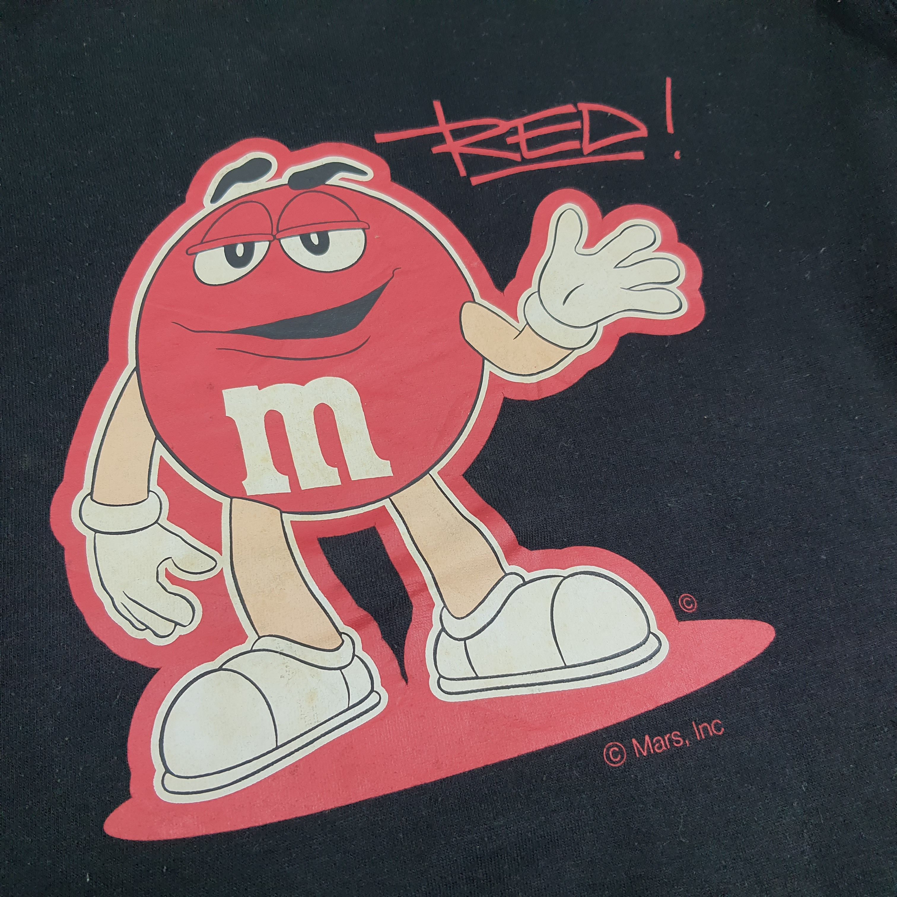 Vintage Vintage 90s M&M Red Character Sweatshirt C282N7 Size US M / EU 48-50 / 2 - 2 Thumbnail
