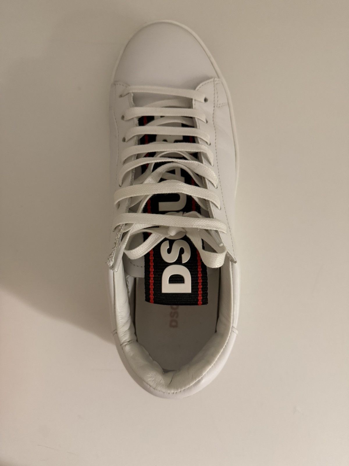Dsquared2 DSQUARED White Leather Sneakers Size US 6.5 / EU 39-40 - 5 Thumbnail