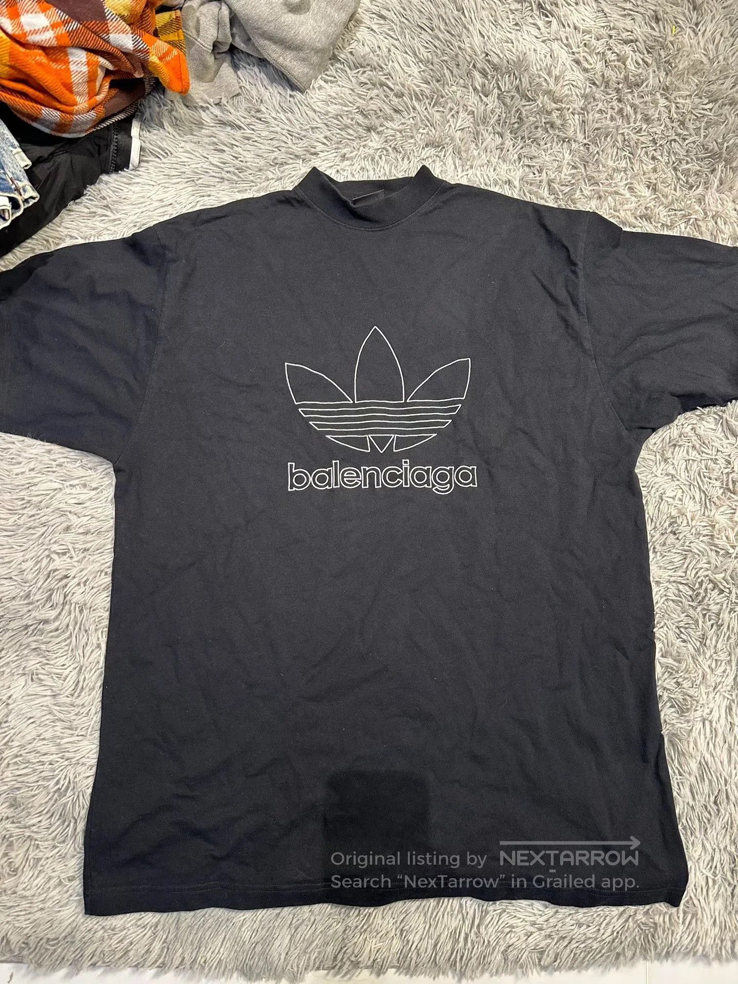 Balenciaga Balenciaga x Adidas Black Embroidered T. Size US L / EU 52-54 / 3 - 1 Thumbnail