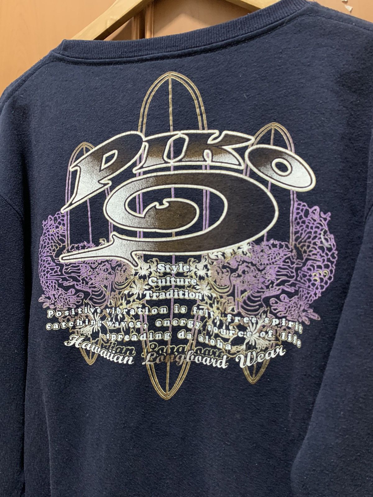 Vintage Vintage PIKO Hawaiian Longboard Crewneck Sweatshirt Big Logo Size US M / EU 48-50 / 2 - 6 Thumbnail