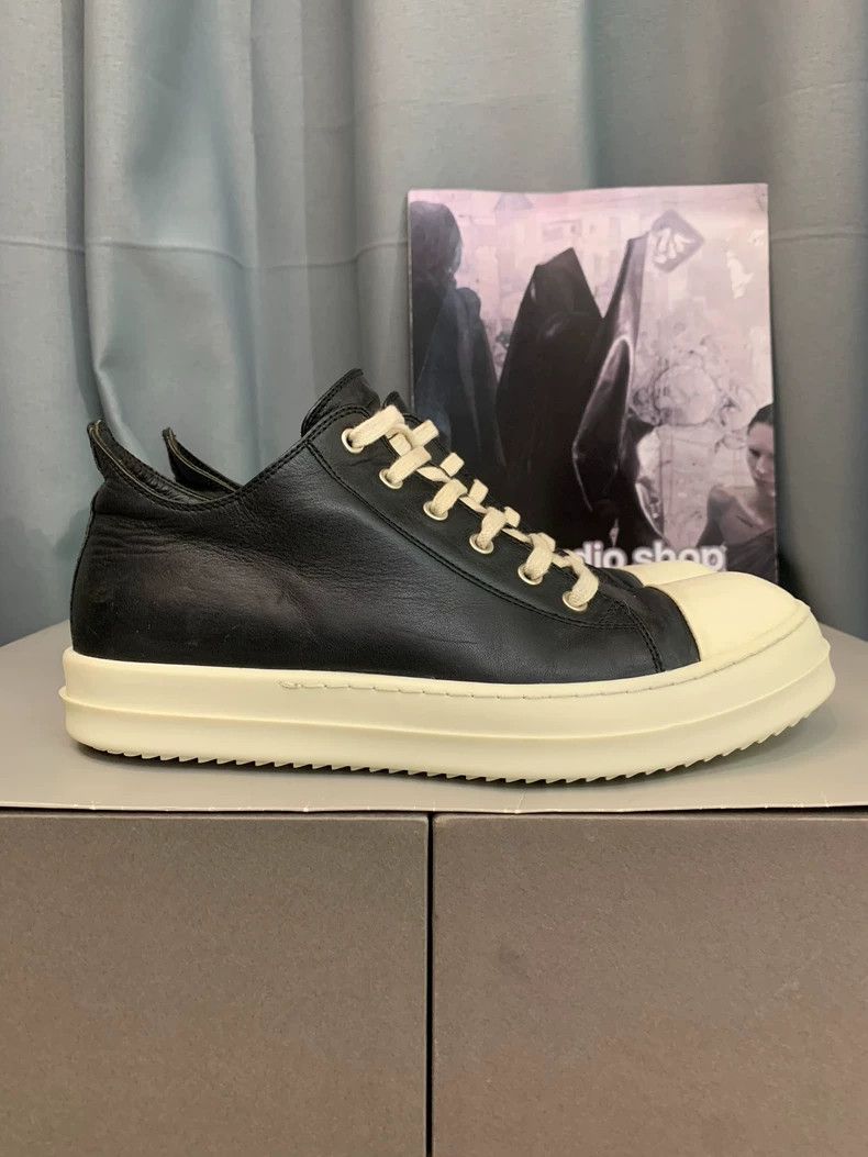Rick Owens Rick Owens black and white Low-Top Sneaker Size US 9 / EU 42 - 1 Thumbnail