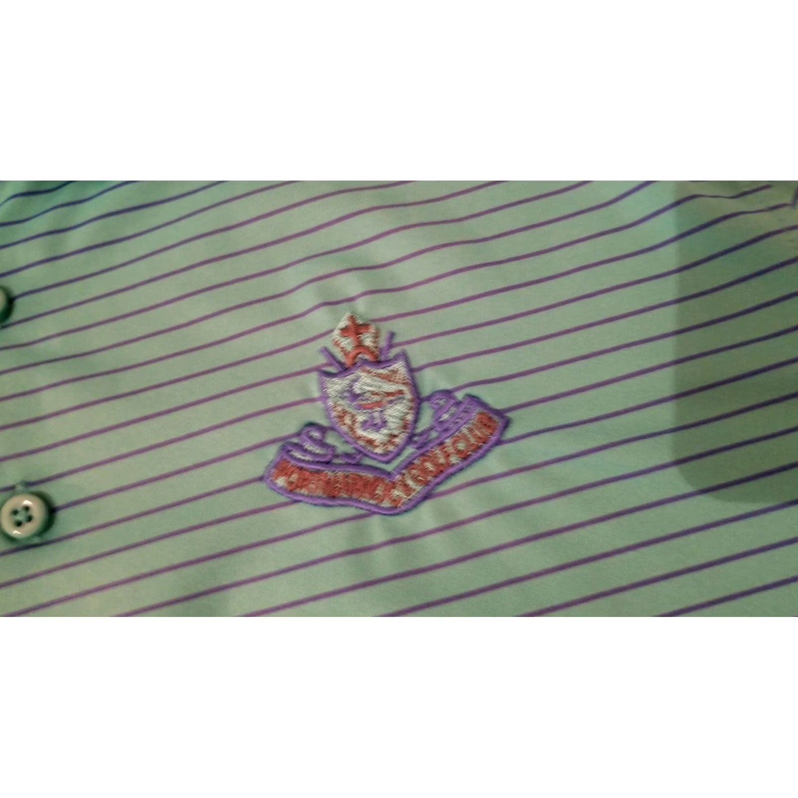Under Armour Mens Under Armour Polo Shirt L Large Green Stripes Athletic Golf Size US L / EU 52-54 / 3 - 4 Thumbnail