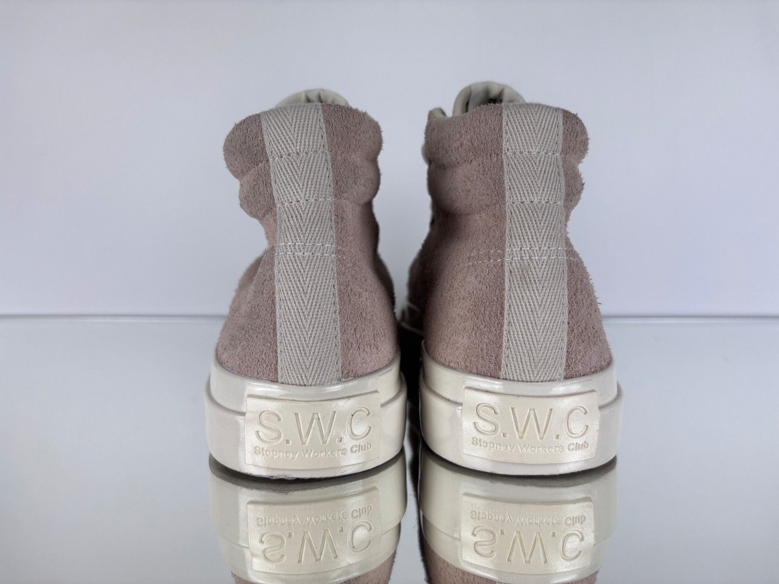 Stepney Workers Club Stepney Workers Club SWC Suede High Sneakers Pink Shoes US 9 Size US 9 / EU 42 - 5 Thumbnail