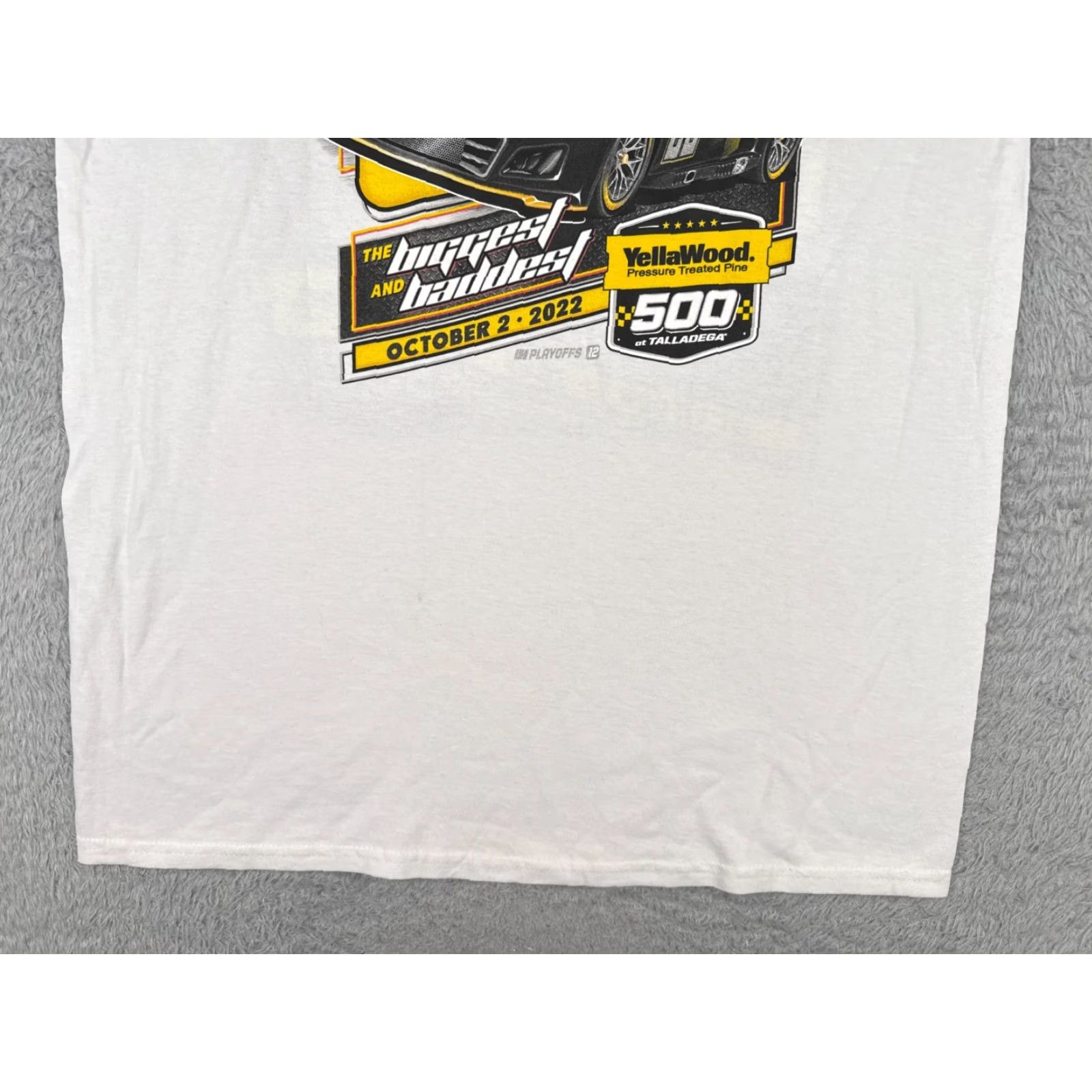 NASCAR Yellawood 500 2022 Shirt Adult XL White Nascar Talladega Pole Positions NEW Size US XL / EU 56 / 4 - 5 Thumbnail