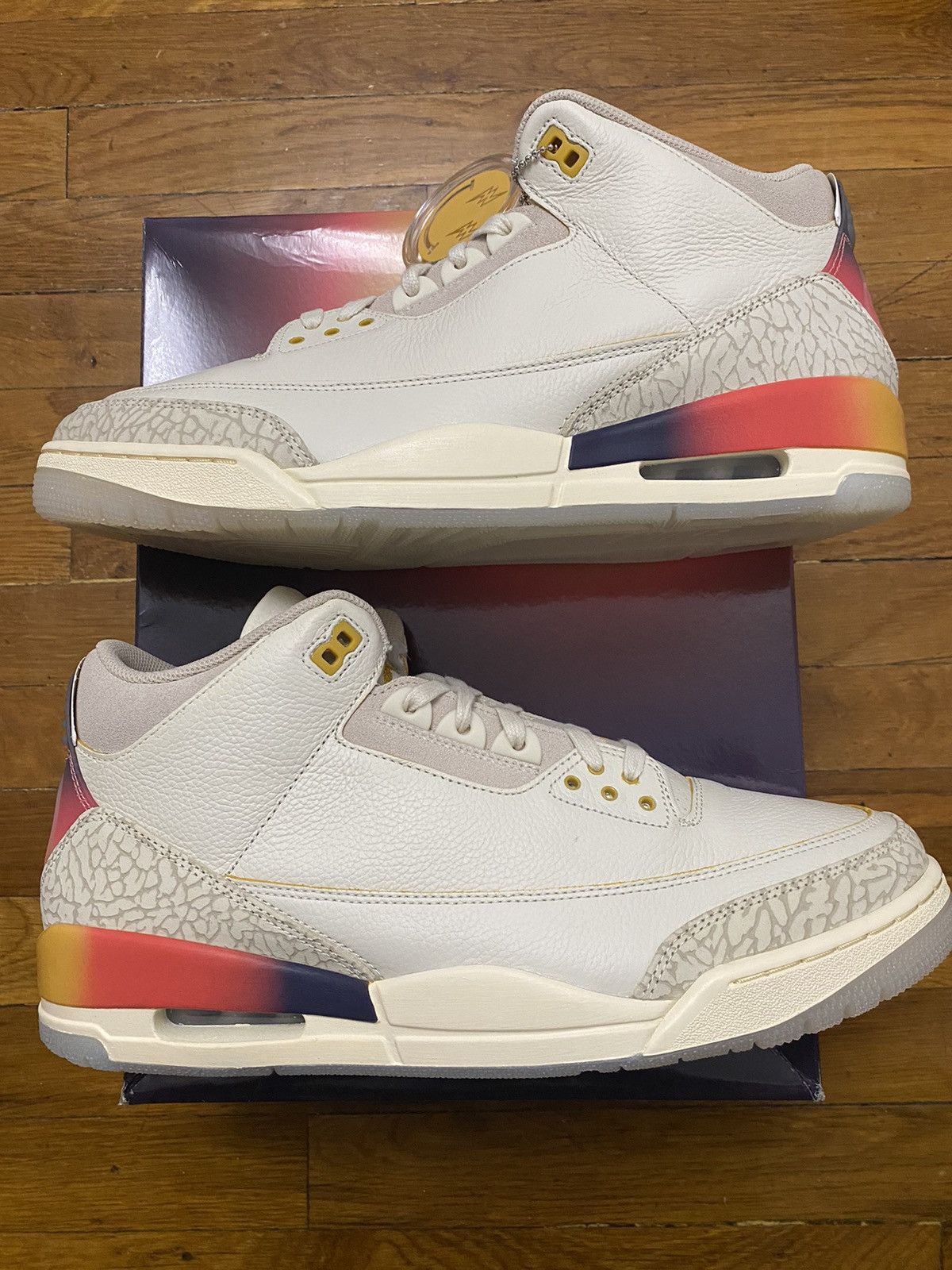 Jordan Brand Size 12 - Jordan 3 Retro J Balvin Medellín Sunset Men’s Size US 12 / EU 45 - 2 Thumbnail
