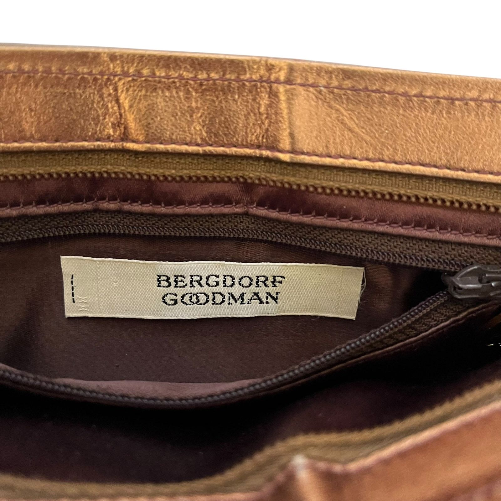 Bergdorf Goodman Morris Moskowitz Bergdorf Goodman Metallic Leather Clutch Size ONE SIZE - 4 Thumbnail