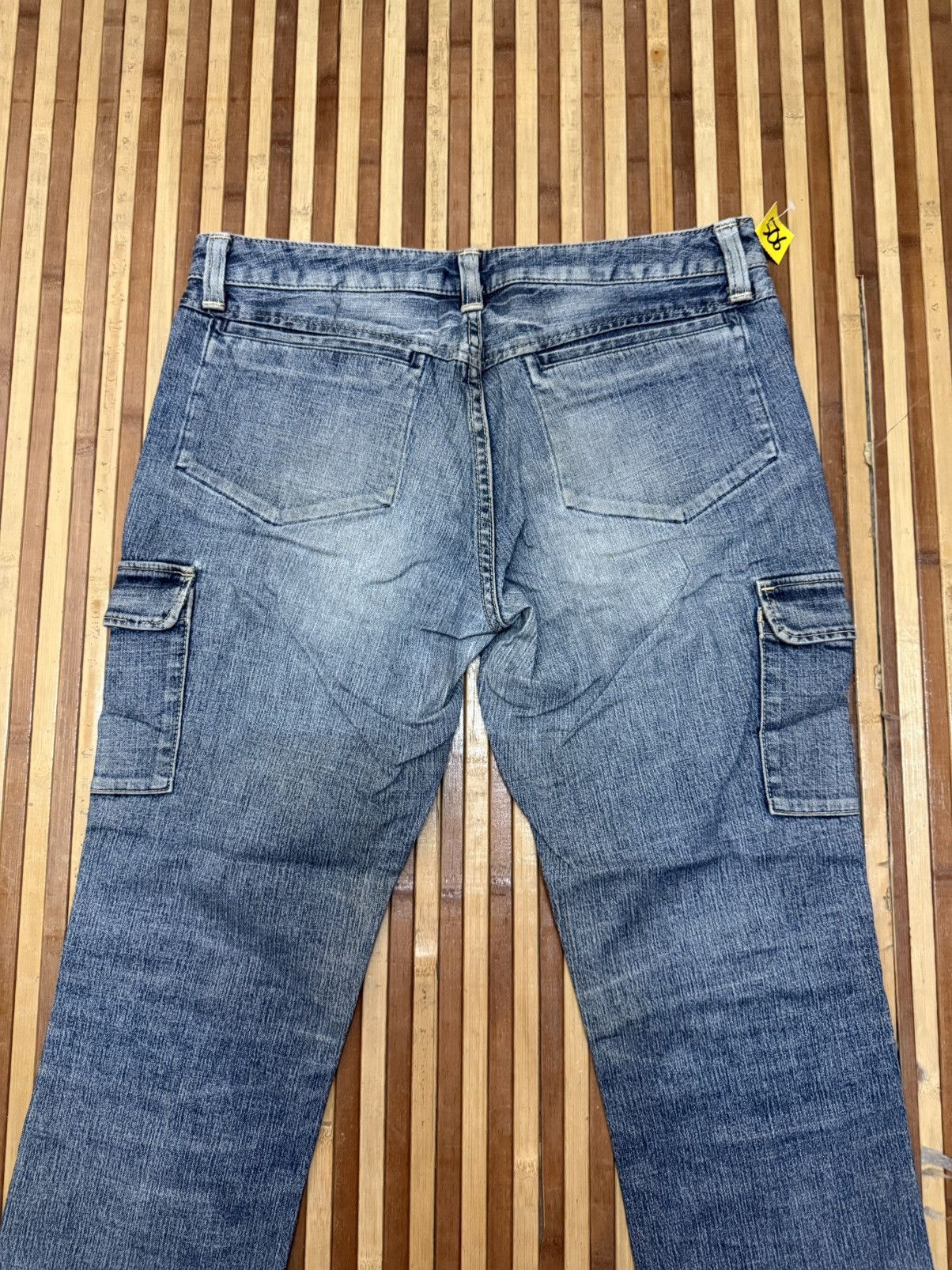 Japanese Brand Vintage Brappers Denim Cargo Pants Big Pockets Streetwear Size US 30 / EU 46 - 7 Thumbnail