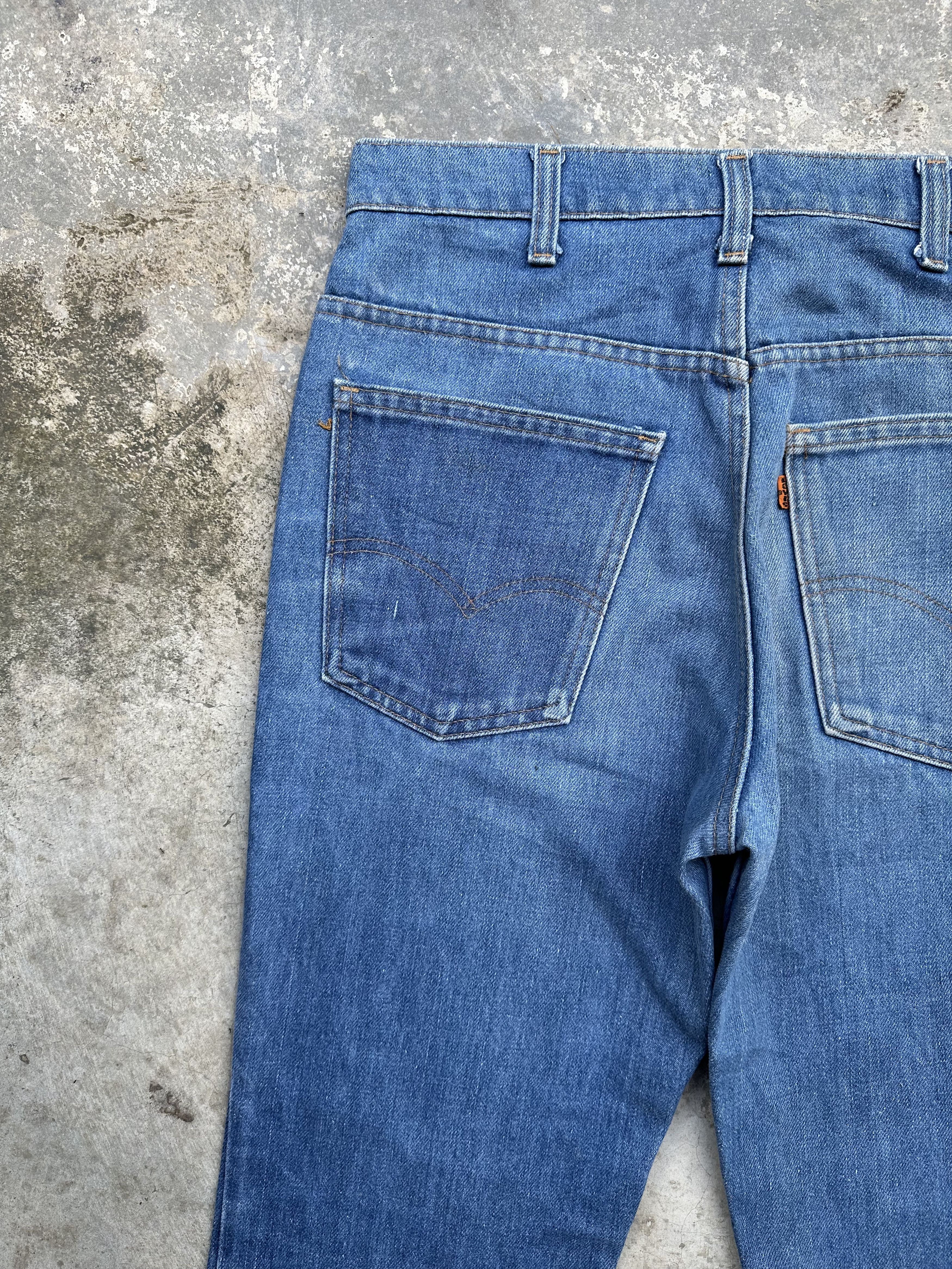 Levi's Rare!! 70s 646 Orange Tab Talon 42 Flare Bell Bottom Jeans Size US 32 / EU 48 - 17 Thumbnail