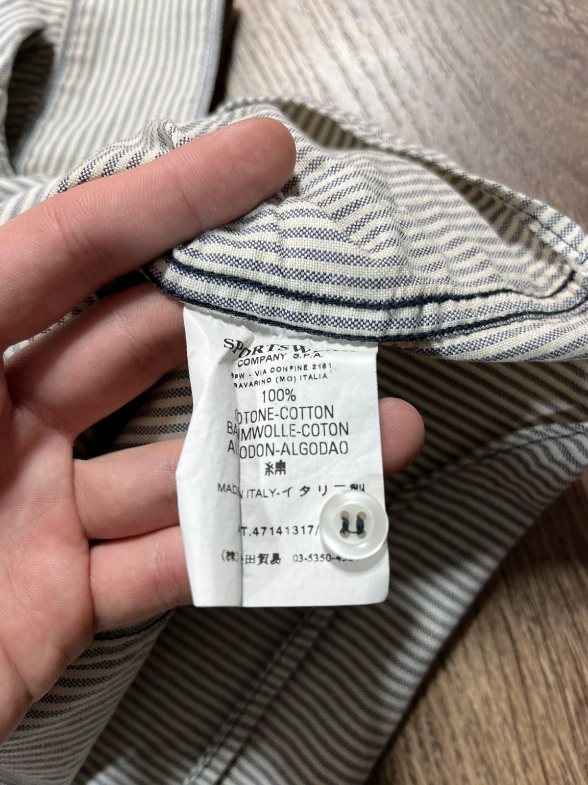 Stone Island Stone Island Denim Very Rare Shirt Denim Logo Size US L / EU 52-54 / 3 - 18 Thumbnail