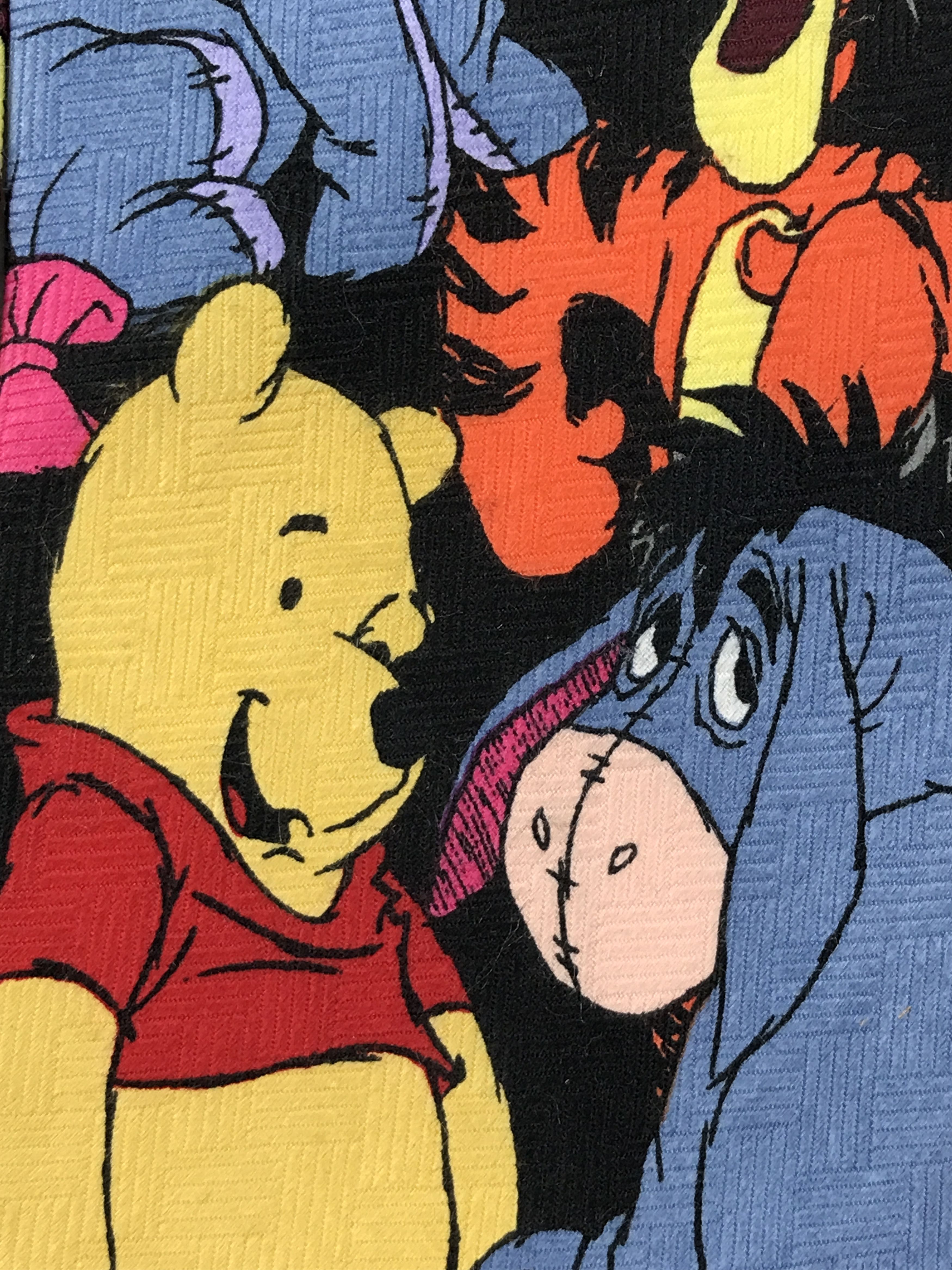 Designer × Vintage Vintage Pooh 100% Polyester Necktie Size ONE SIZE - 5 Thumbnail