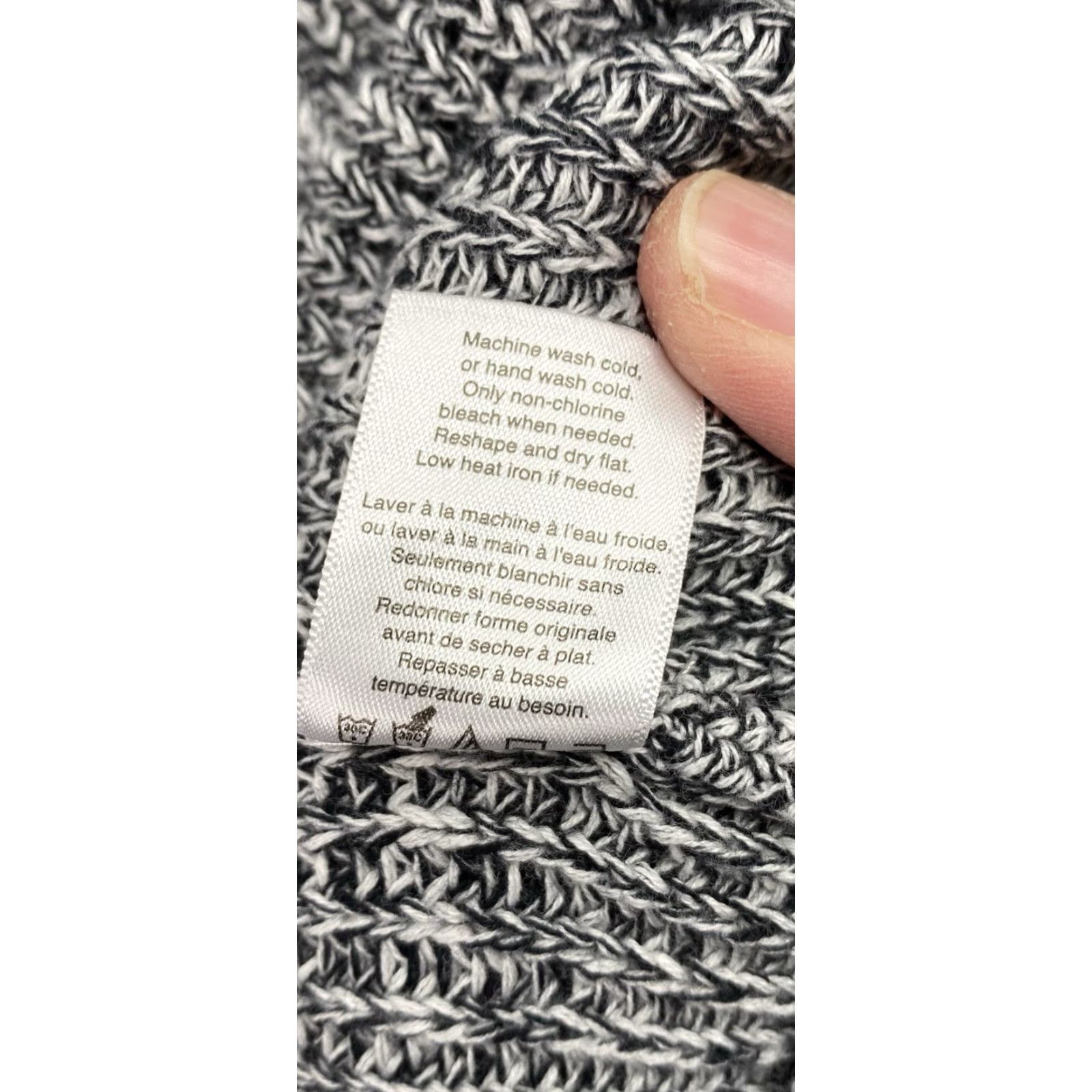 Coldwater Creek Coldwater Creek Pullover Shirt Womens L Petite Black Space Dye Turtleneck Cable Knit Size L / US 10 / IT 46 - 6 Thumbnail