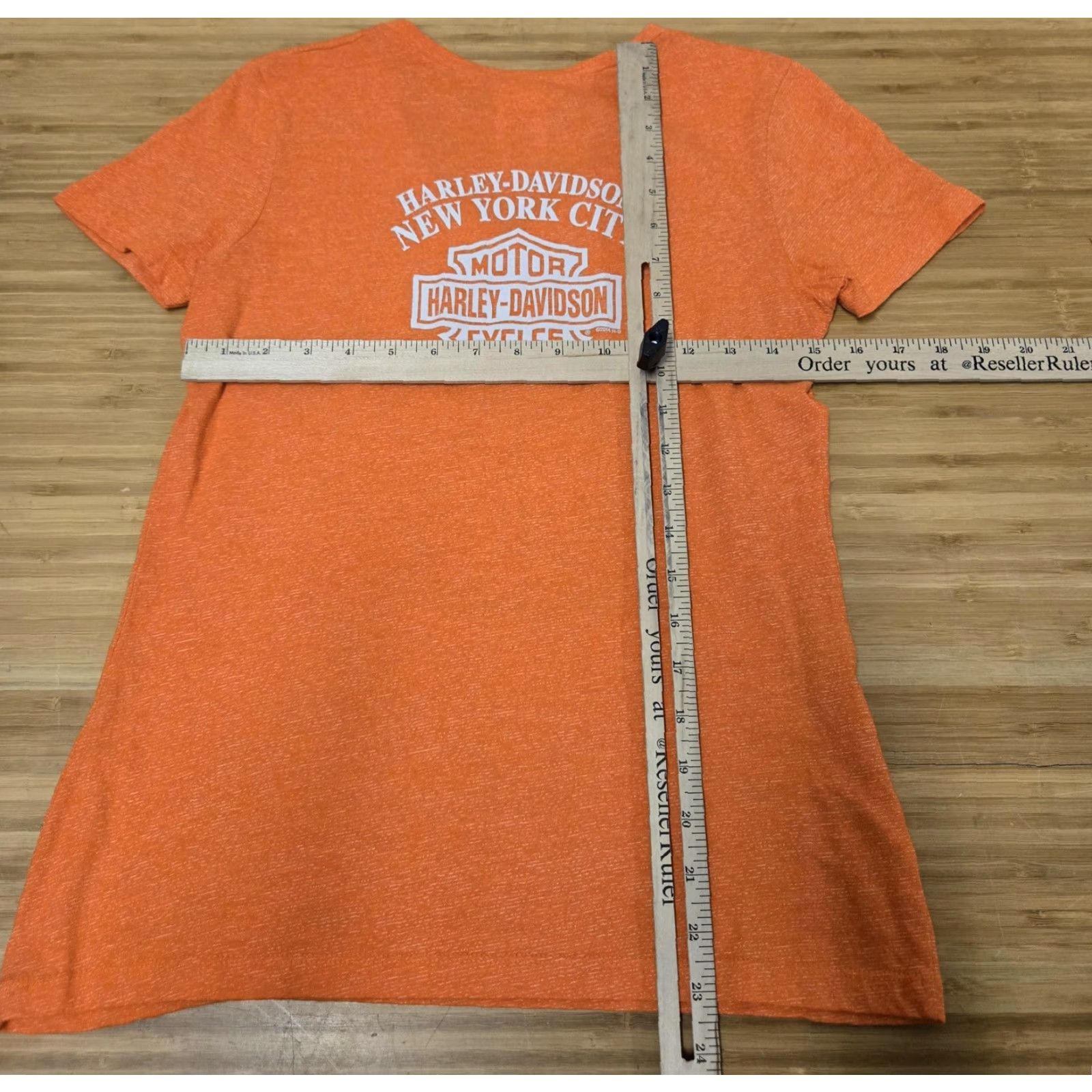 Harley Davidson VINTAGE Harley-Davidson Shirt Womens XS Orange New York City Motorcycle Graphic Tee 2014 Size XS / US 0-2 / IT 36-38 - 6 Thumbnail