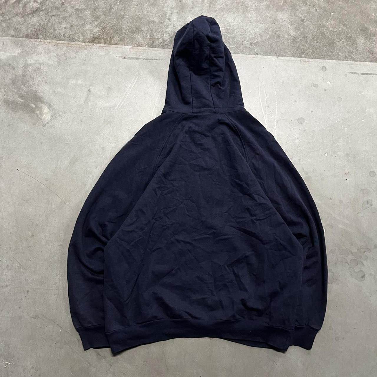 Vintage Vintage Y2K/2000s Blank Navy Blue Grunge Hoodie! Size US XL / EU 56 / 4 - 3 Thumbnail