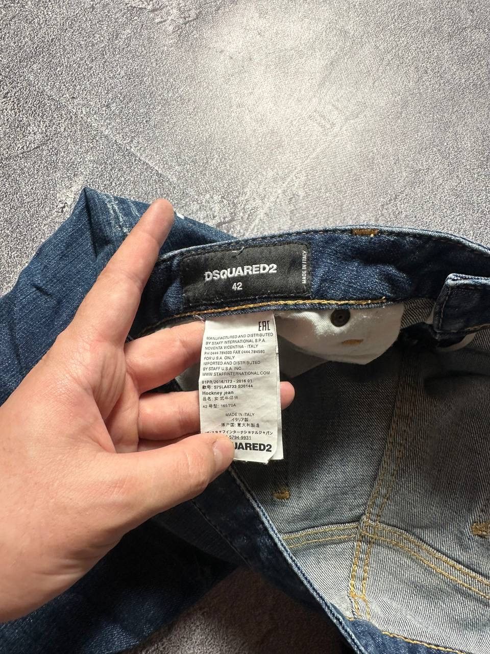 Dsquared2 × Jean Crazy Distressed Jean Dsquared2 Hockney Jean Size US 26 / EU 42 - 8 Thumbnail