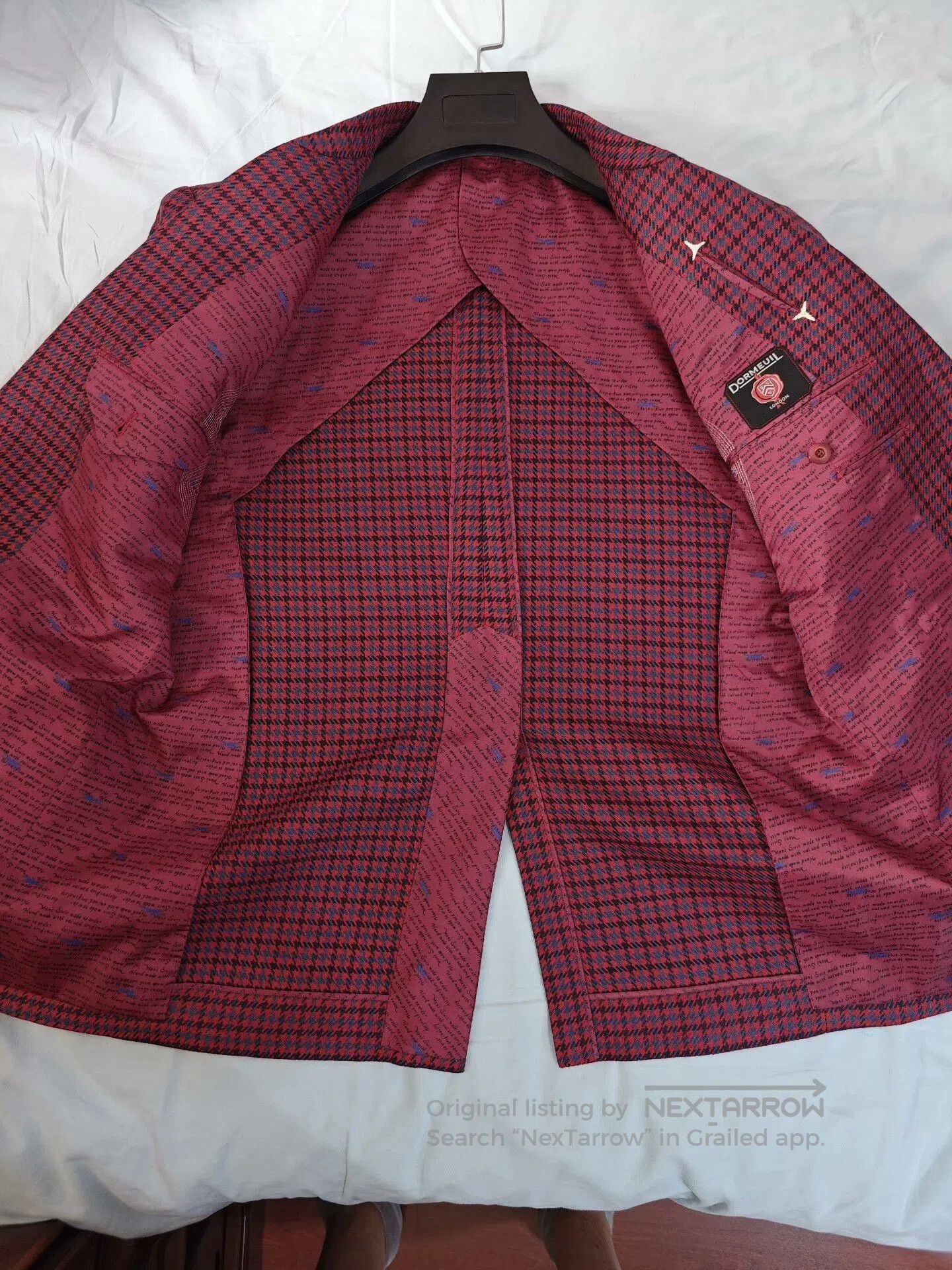 Japanese Brand Dormeuil Cashmere and Linen Suit Jacket. Size US M / EU 48-50 / 2 - 6 Thumbnail