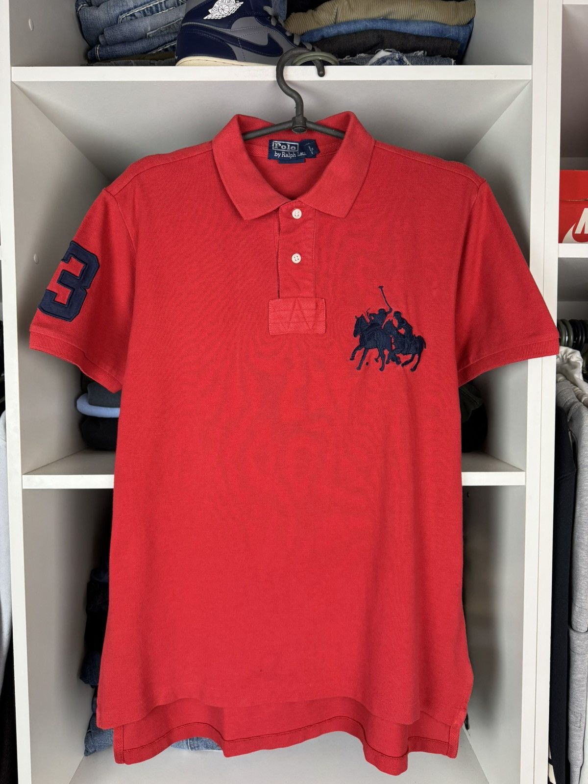 Polo Ralph Lauren Vintage Polo Ralph Lauren Big Logo Polo T-shirt Size US M / EU 48-50 / 2 - 1 Thumbnail