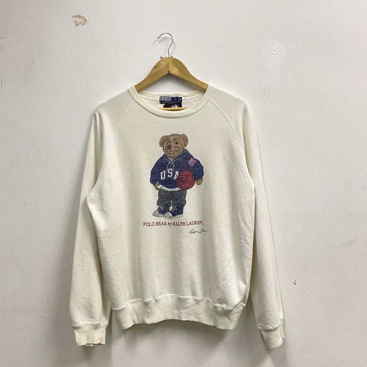 Polo Ralph Lauren × Vintage VINTAGE‼️Polo Bear by Ralph Lauren Sweatshirt Size US M / EU 48-50 / 2 - 1 Thumbnail