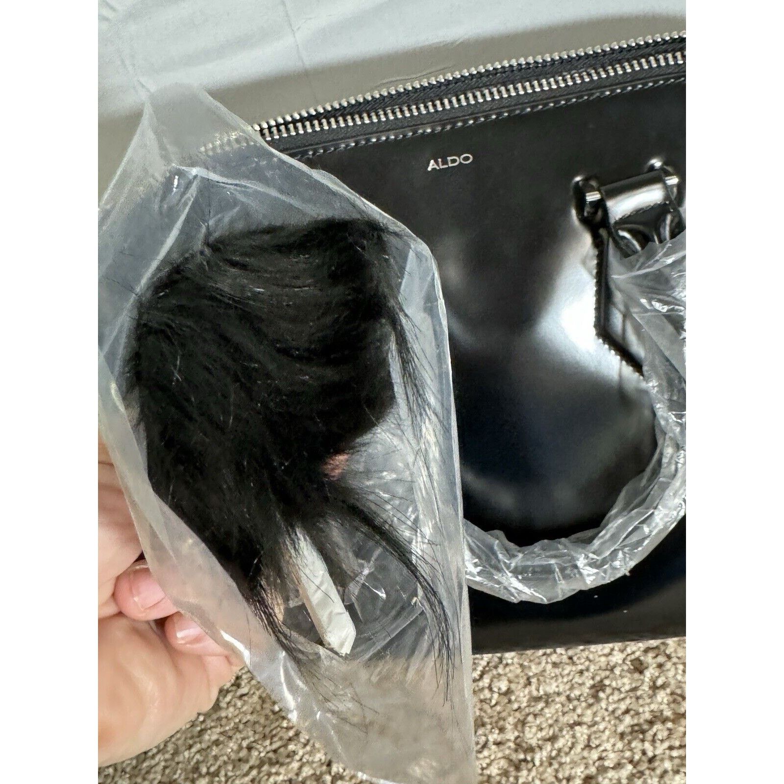 Aldo ALDO Womens Black Handbag Size ONE SIZE - 2 Thumbnail