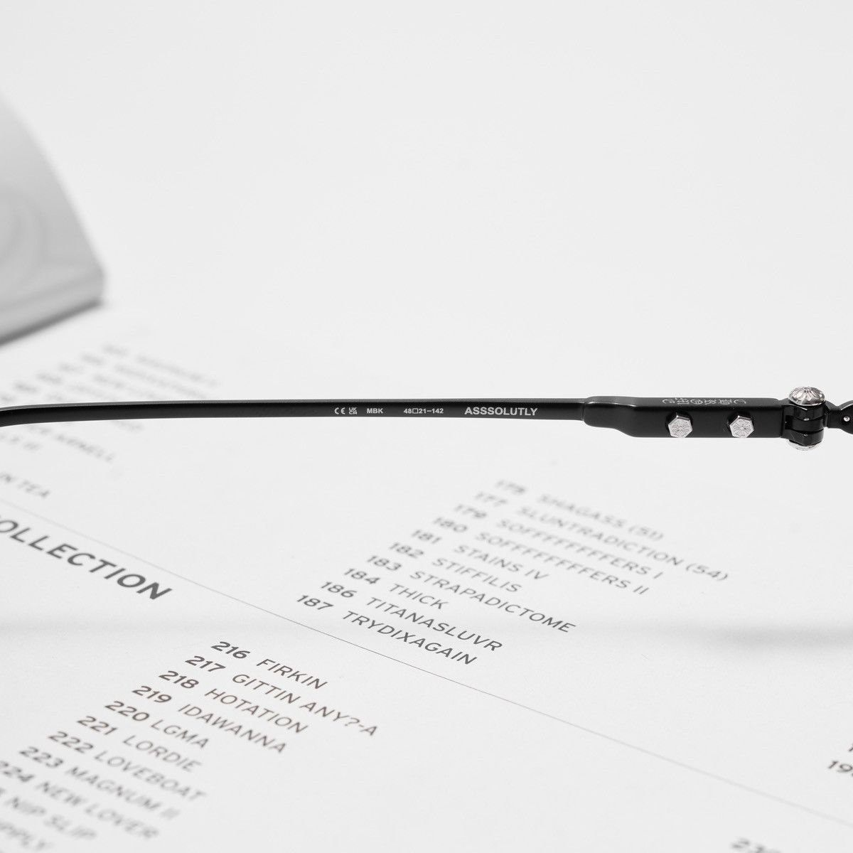 Chrome Hearts CHROME HEARTS ASSSOLUTLY MATTE BLACK GLASSES Size ONE SIZE - 4 Thumbnail