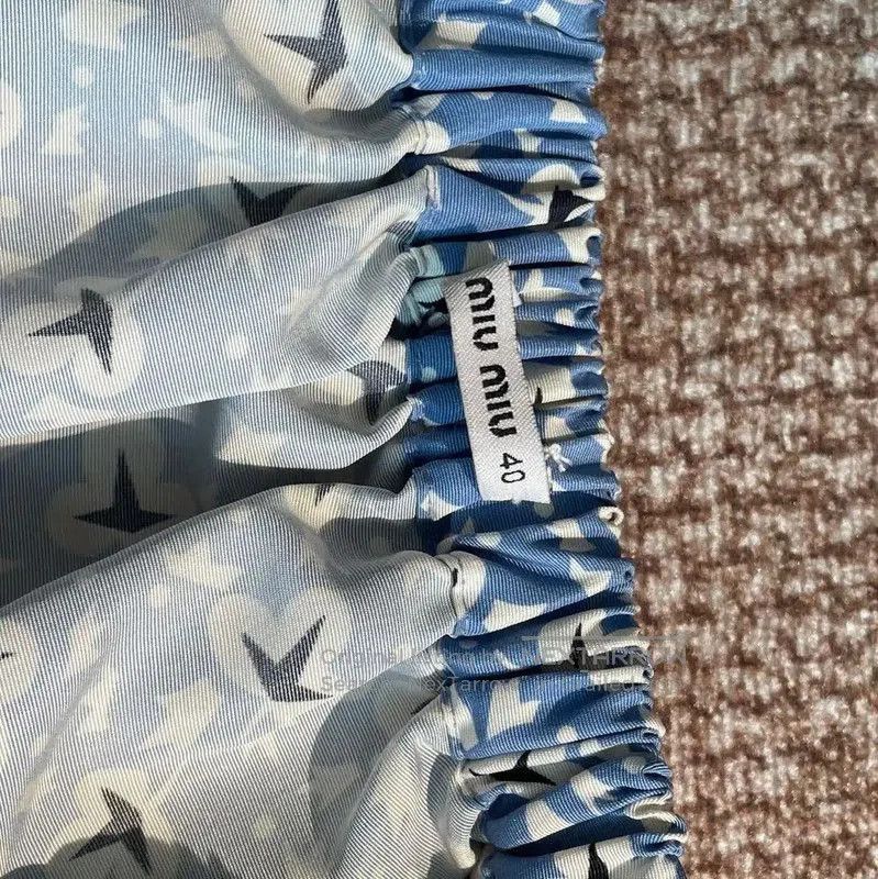 Miu Miu Miu Miu Multicolor Cotton Half Skirt . Size 28" / US 6 / IT 42 - 3 Thumbnail