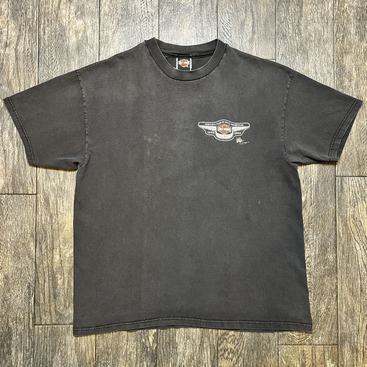 Vintage 1998 Faded Harley Davidson Willie G T shirt Size US XL / EU 56 / 4 - 3 Thumbnail
