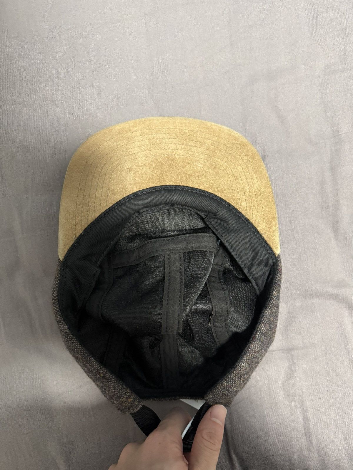 Supreme Supreme fw13 Donegal Wool W Suede Visor Camp Cap grey purple Size ONE SIZE - 4 Thumbnail