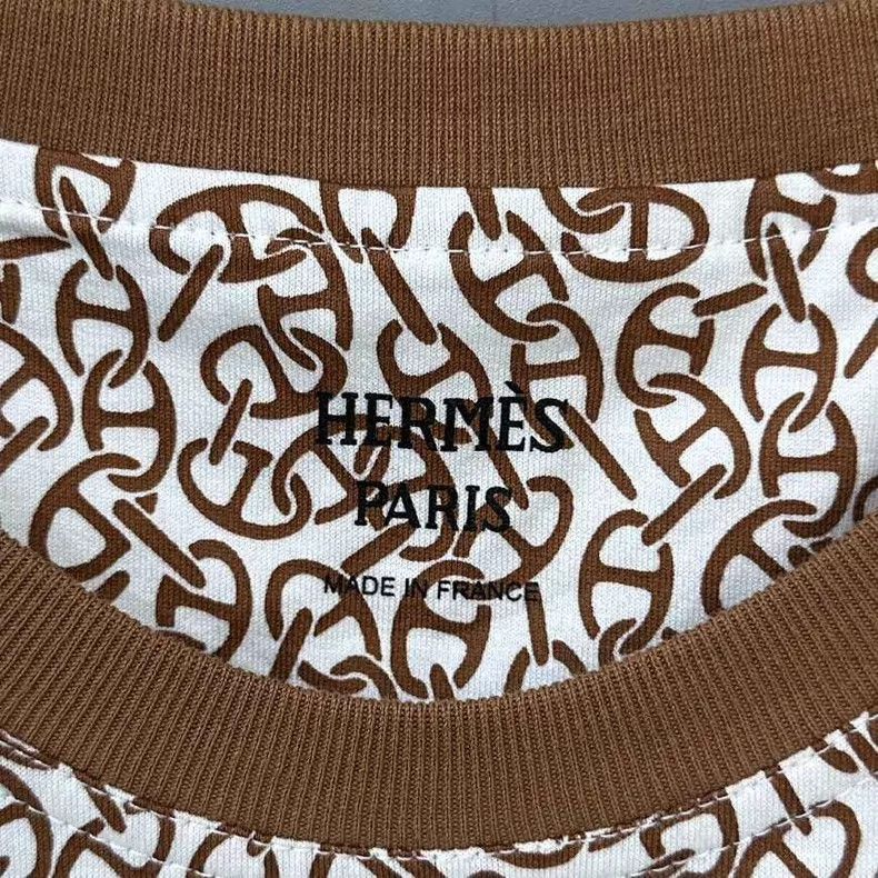 Hermes Hermes Pig nose full-print short-sleeve dress Size XS / US 0-2 / IT 36-38 - 5 Thumbnail